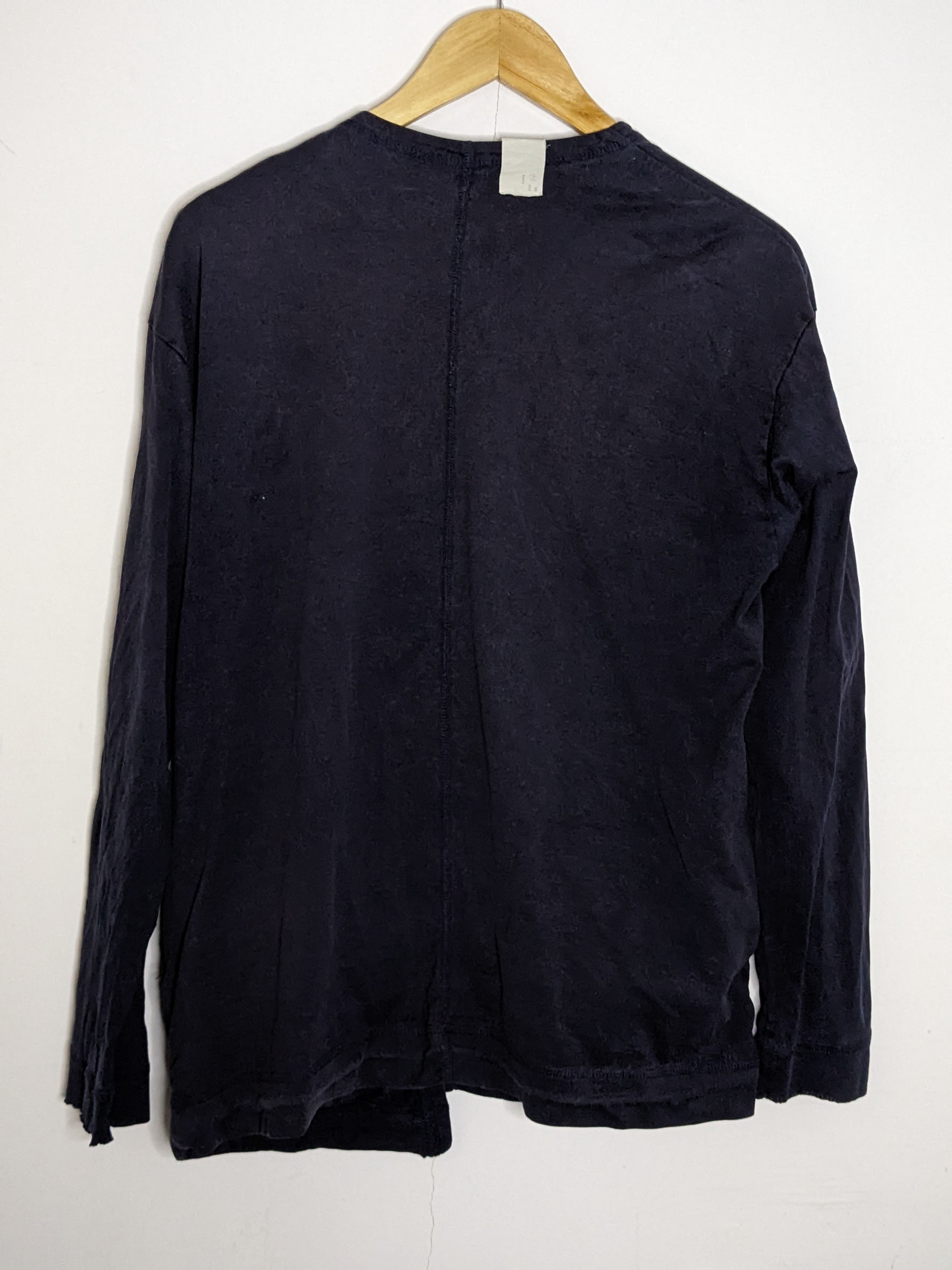 N. Hoolywood Sunfaded Cardigan Buttonless Navy Blue - 3