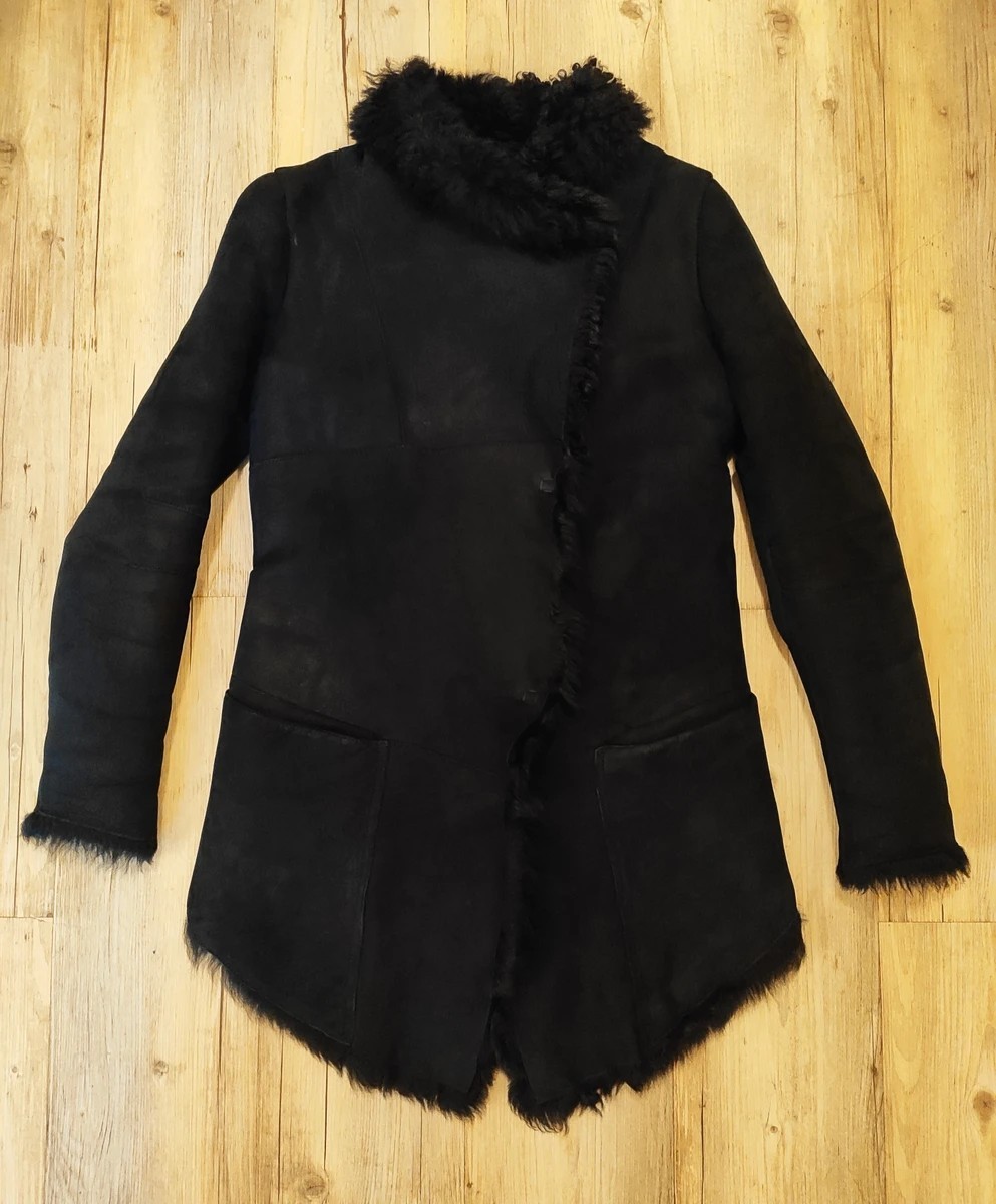 Giorgio Brato - Asymmetrical shearling coat/Like Isaac Sellam or Sacai - 3