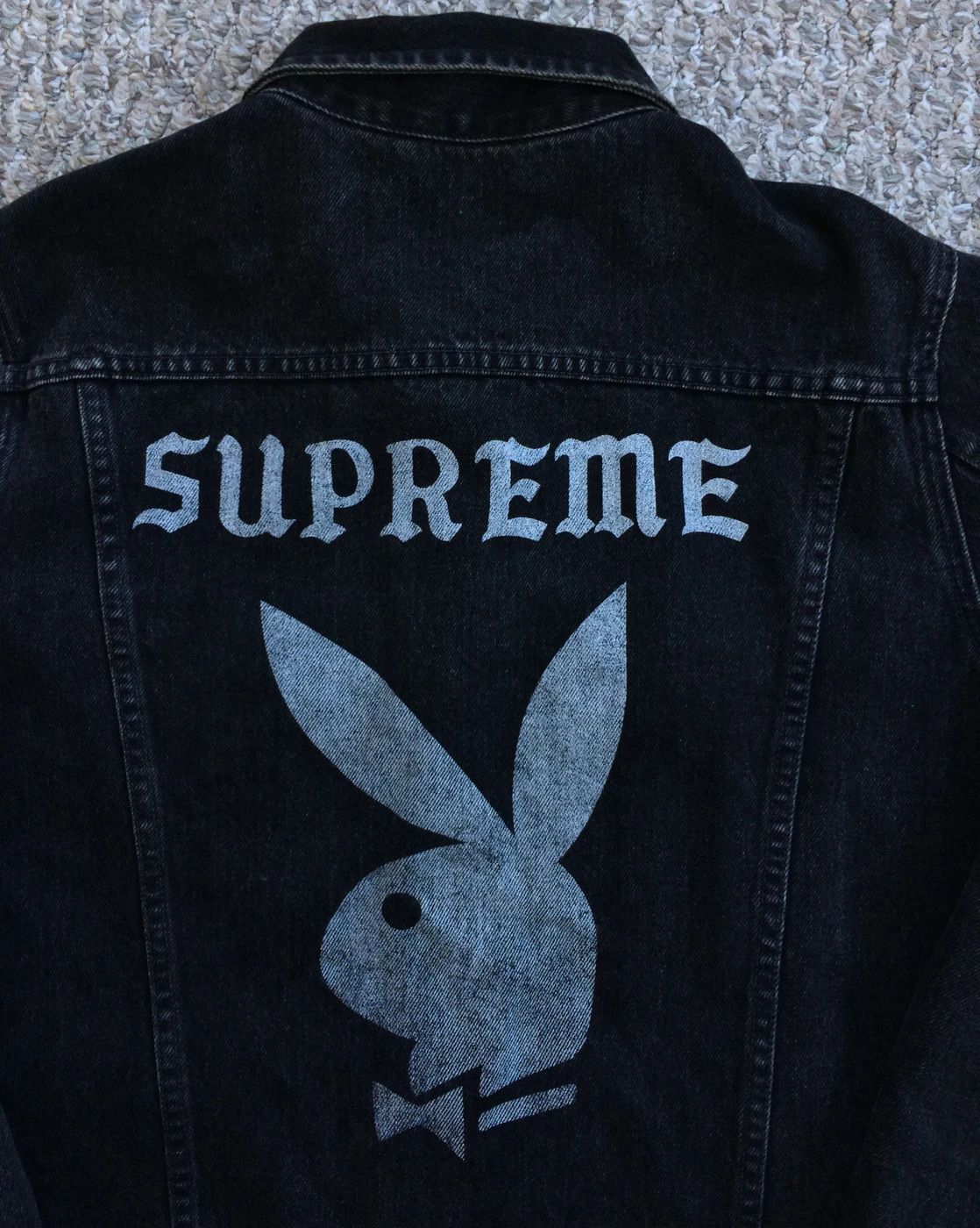 S/S 2014 Supreme x Playboy Denim Jacket size small - 2