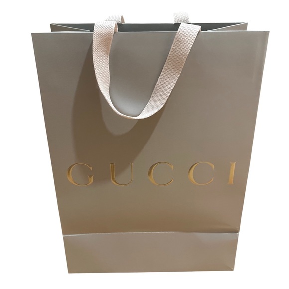 GUCCI Shopping Bag Silver/Gray 14"L x 10"H x 5.5”W - 2
