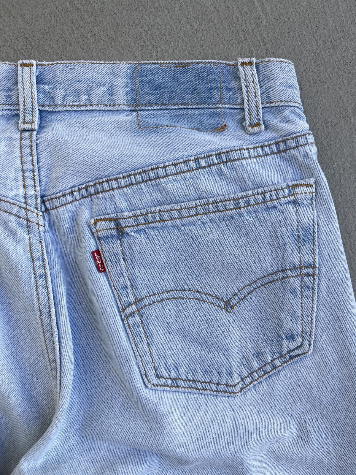 Vintage 1990s Levi's 1995 Baby Devil Paint 501 Denim Jeans - 8