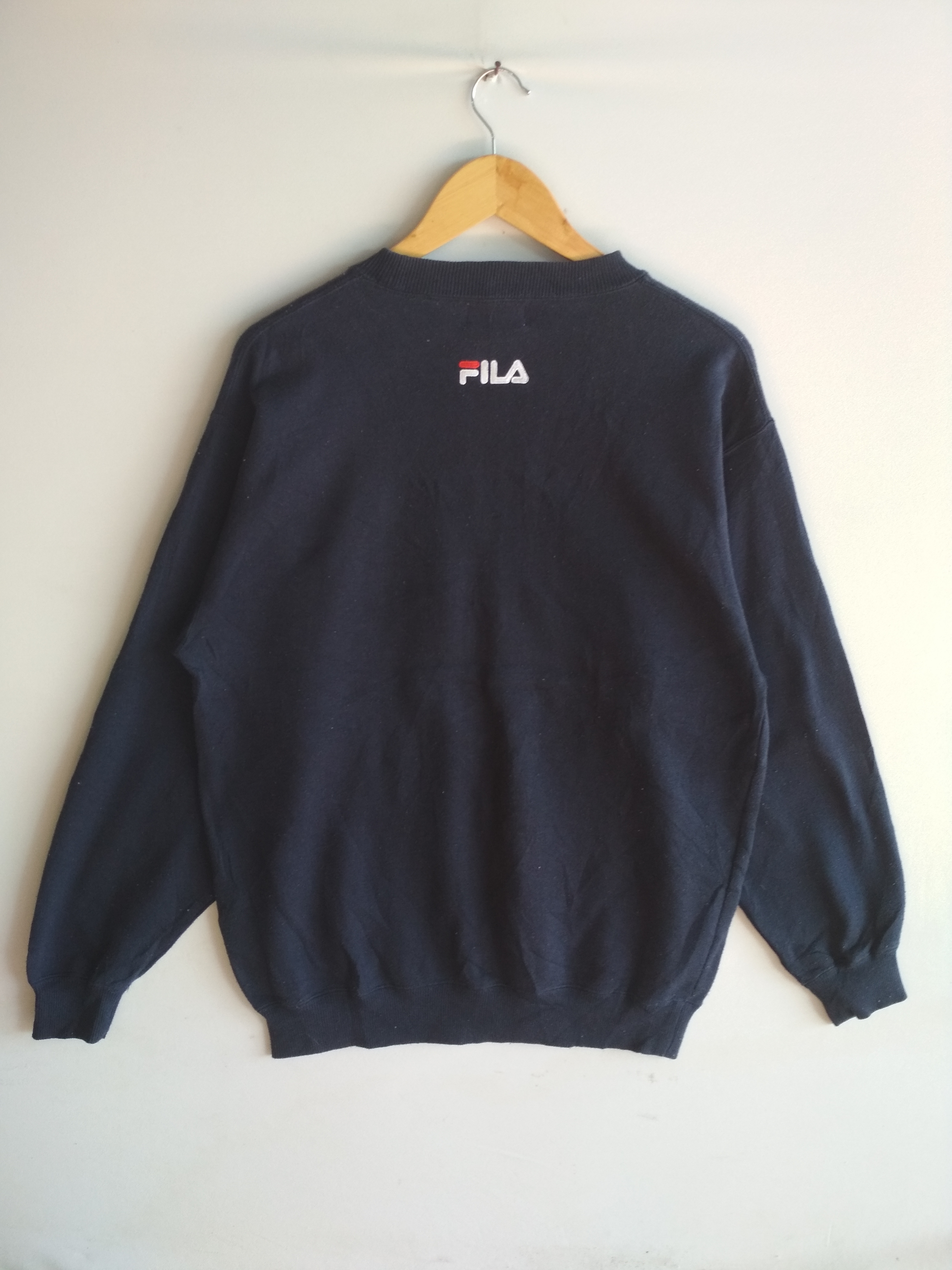Fila - FILA Big Logo Embroidery Front and Back Sweatshirt - 5