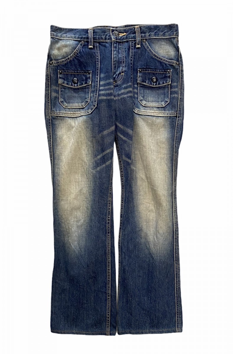 Lee - Union Made by Lee Bush Pants Distressed Denim Made in Japan - 1
