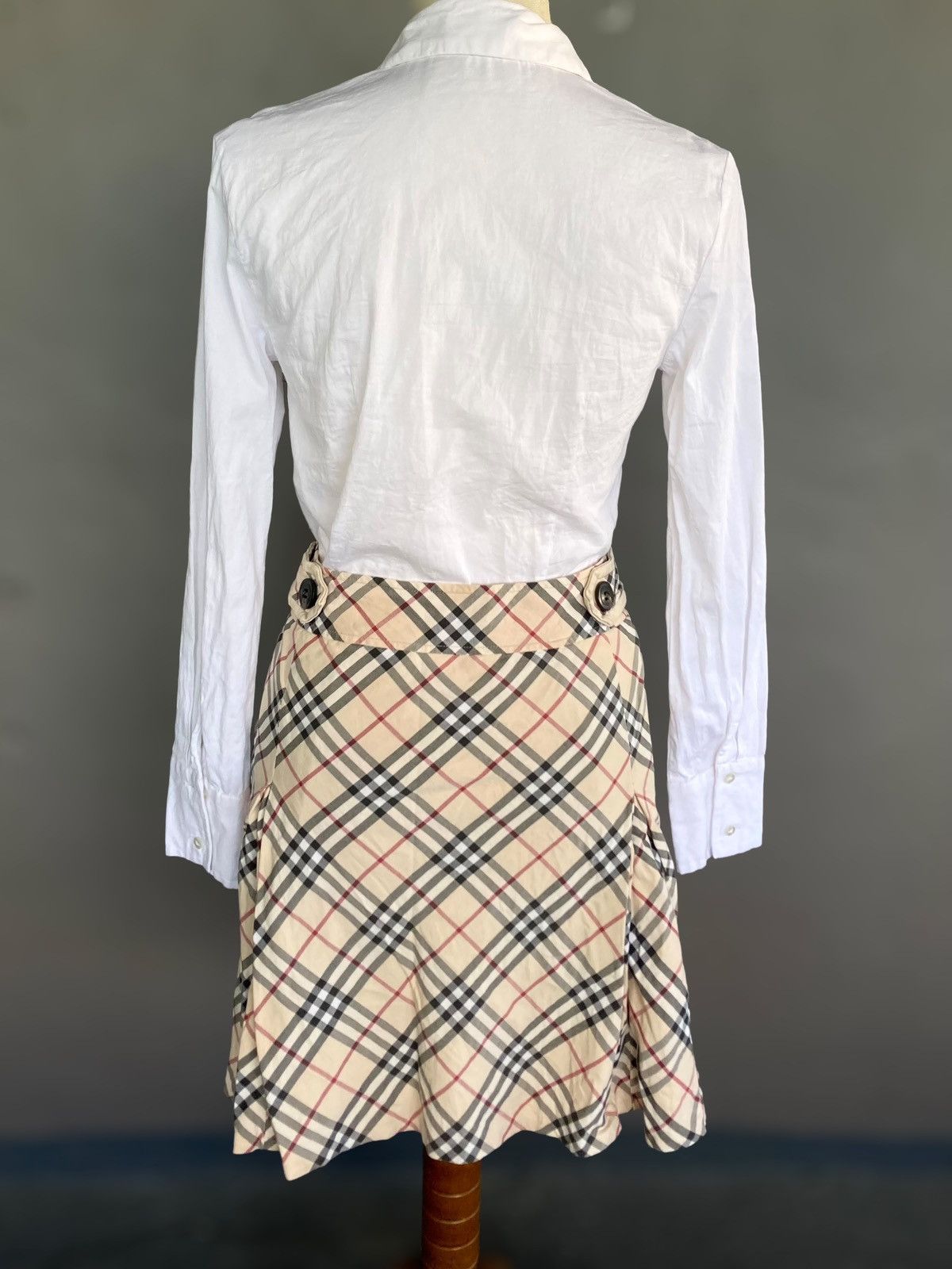 Vintage Burberry Plaid High waist Skirt - 3