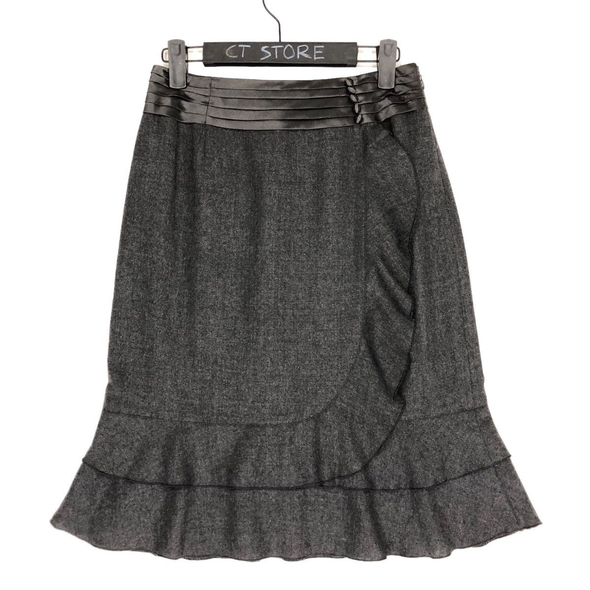 Franco Ferraro Milano Ruffled Skirt Grey - 1
