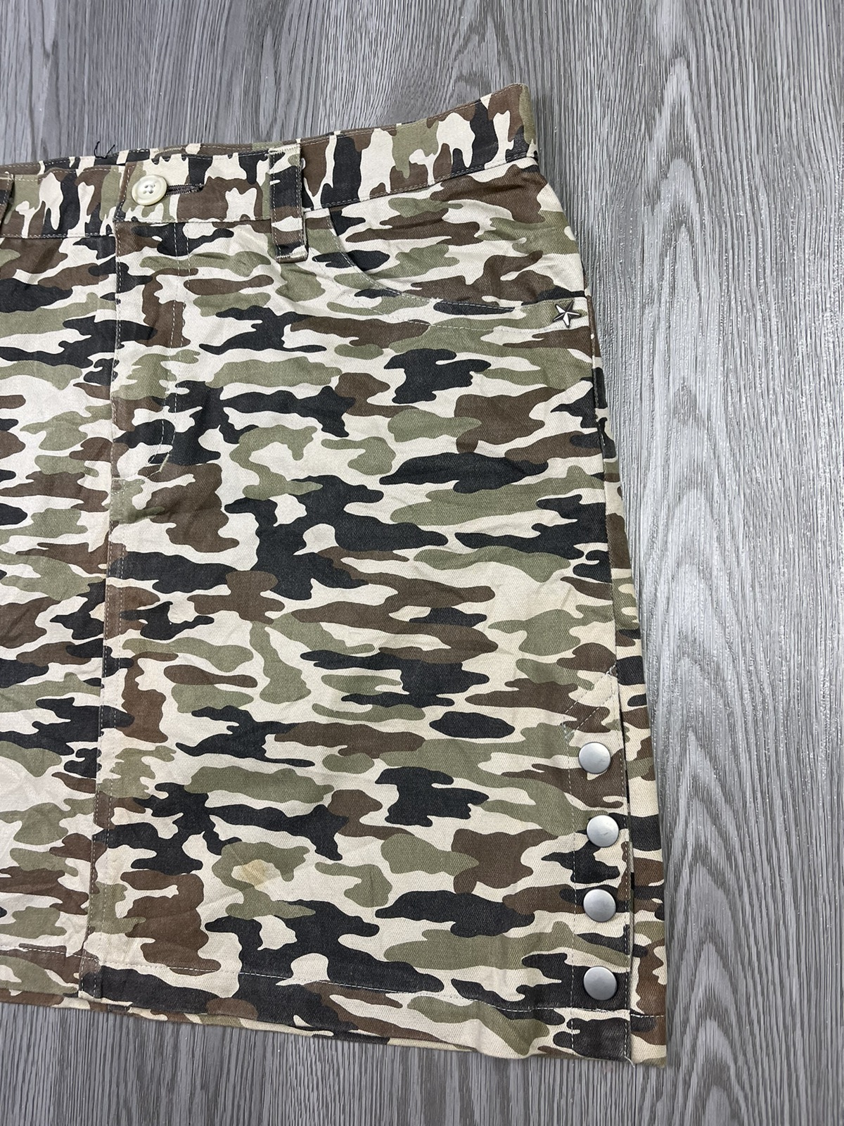 Japanese Brand - ANQUIET* Japan military camo utilities skirt - 3