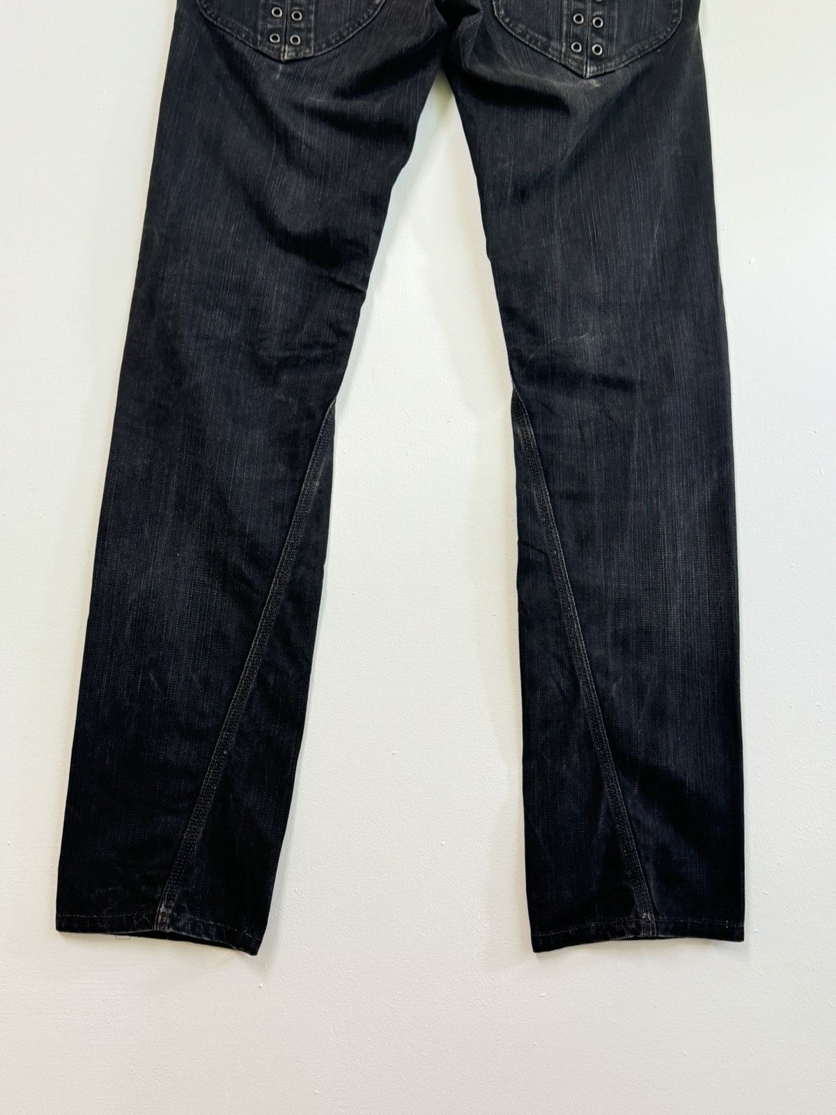 Vintage - HIDEWAYS NICOLE TWIST LEG BLACK DENIM JEANS - 12