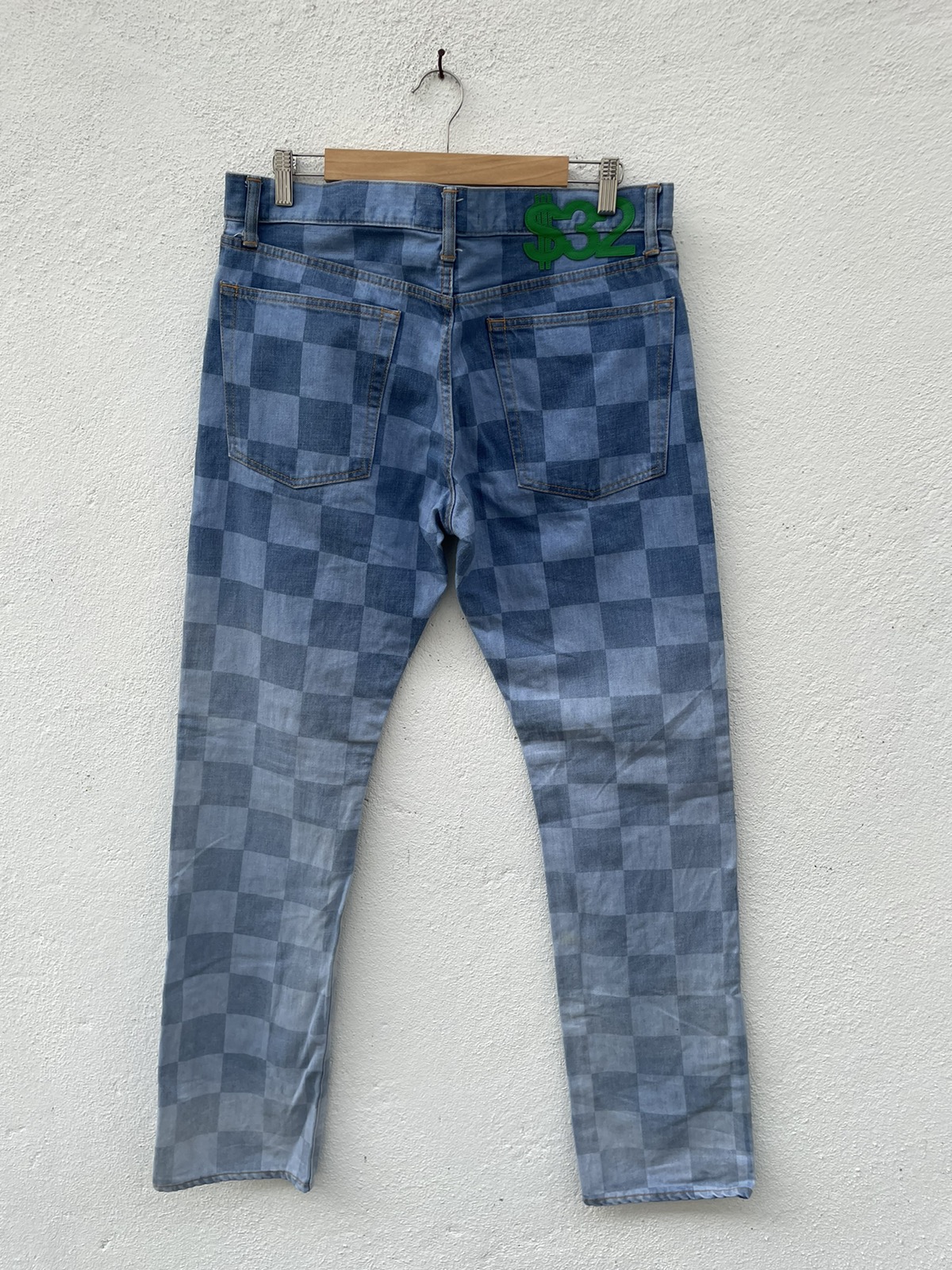 Japanese Brand - Made In Japan Sweager Plaid Design Jeans - 6