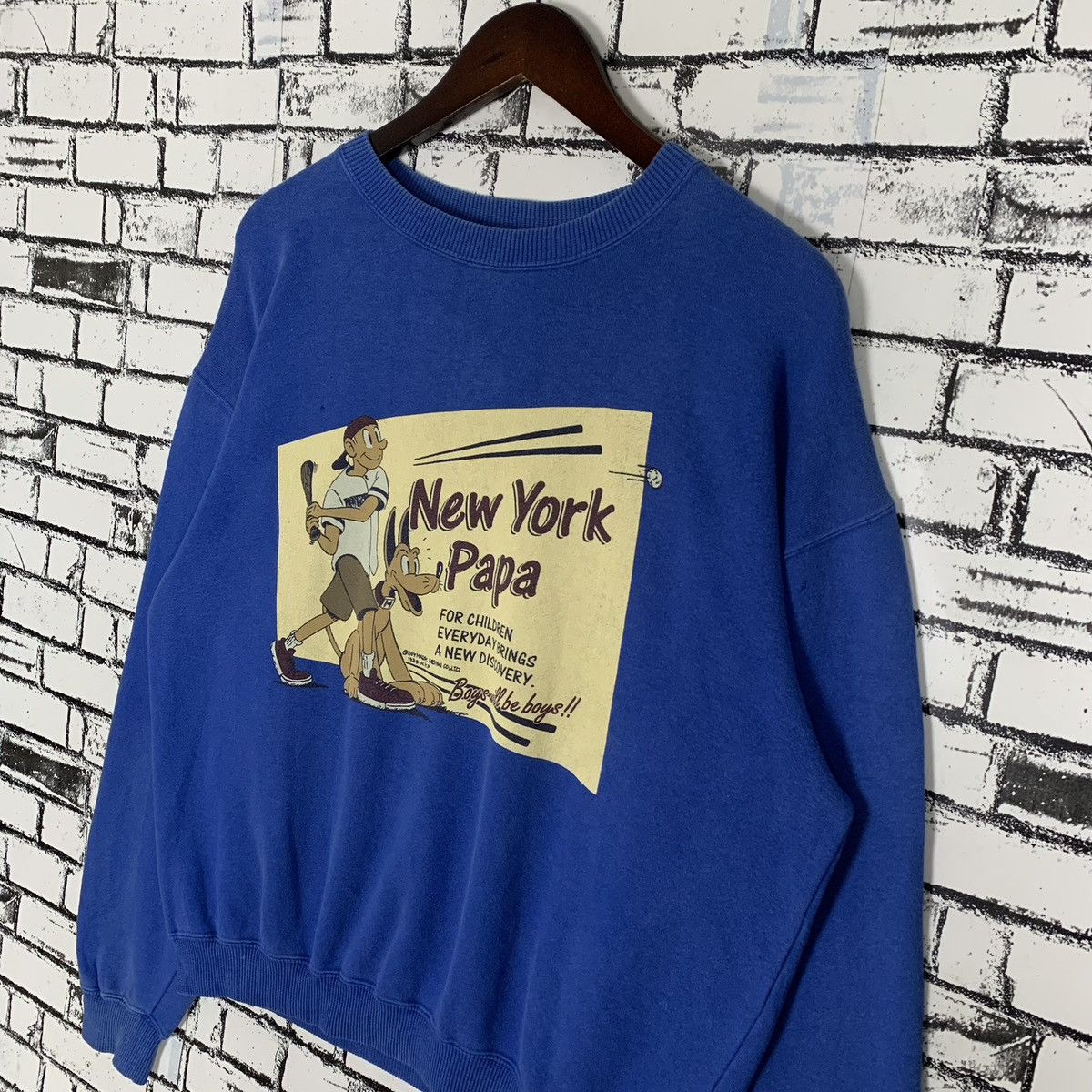 Vintage New York Papa Joymark Design Sweatshirt Crewneck - 5