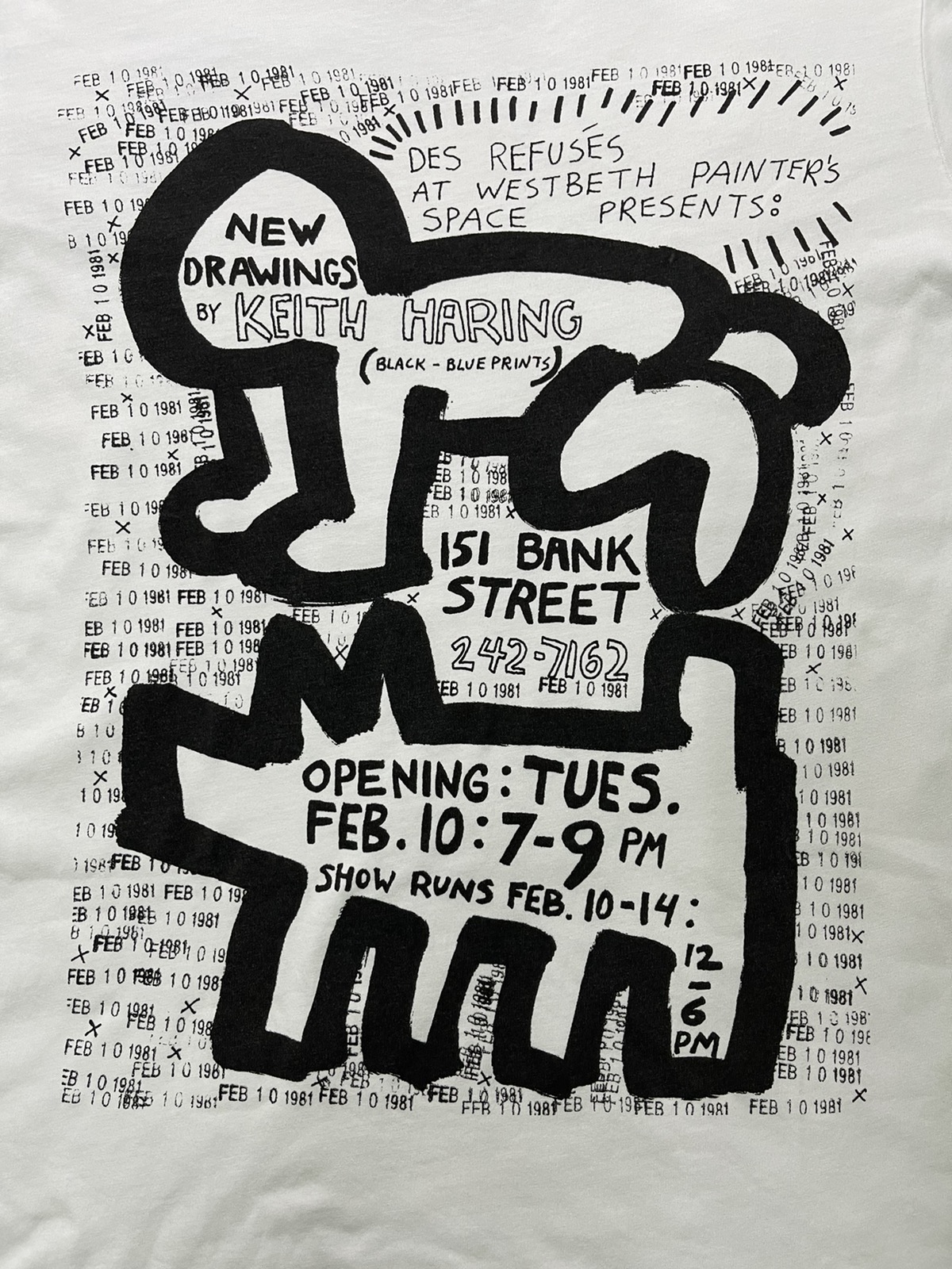 Andy Warhol - Keith Haring Tee 151 Rare Item / Vintage / Bank Street - 1