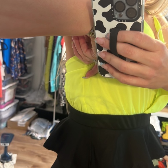 BLVD Neon Peplum Tank Dress - 7