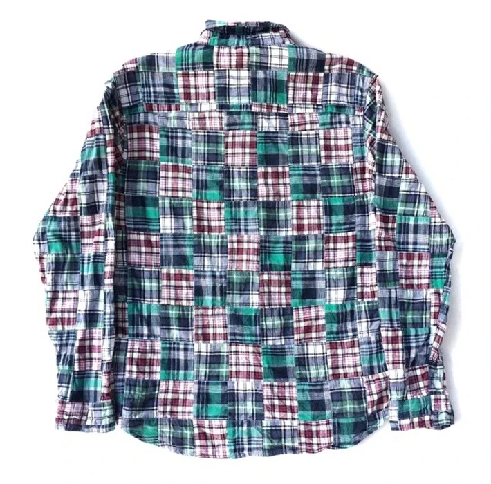 Japanese Brand - Global Work Patchwork Curt Cobain Style Shirt Button Up - 5