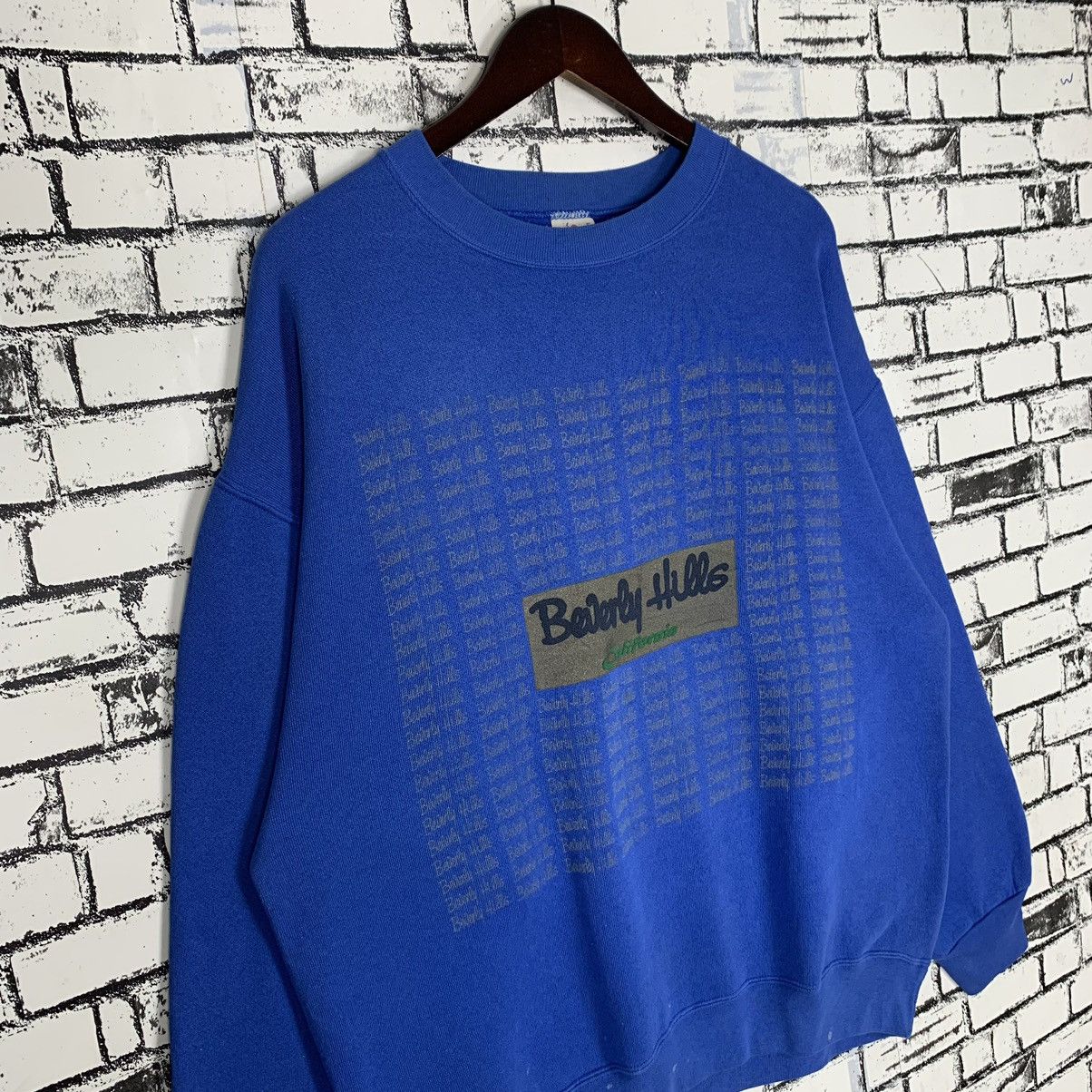 Vintage Beverly Hills Big Print Sweatshirt Crewneck - 6