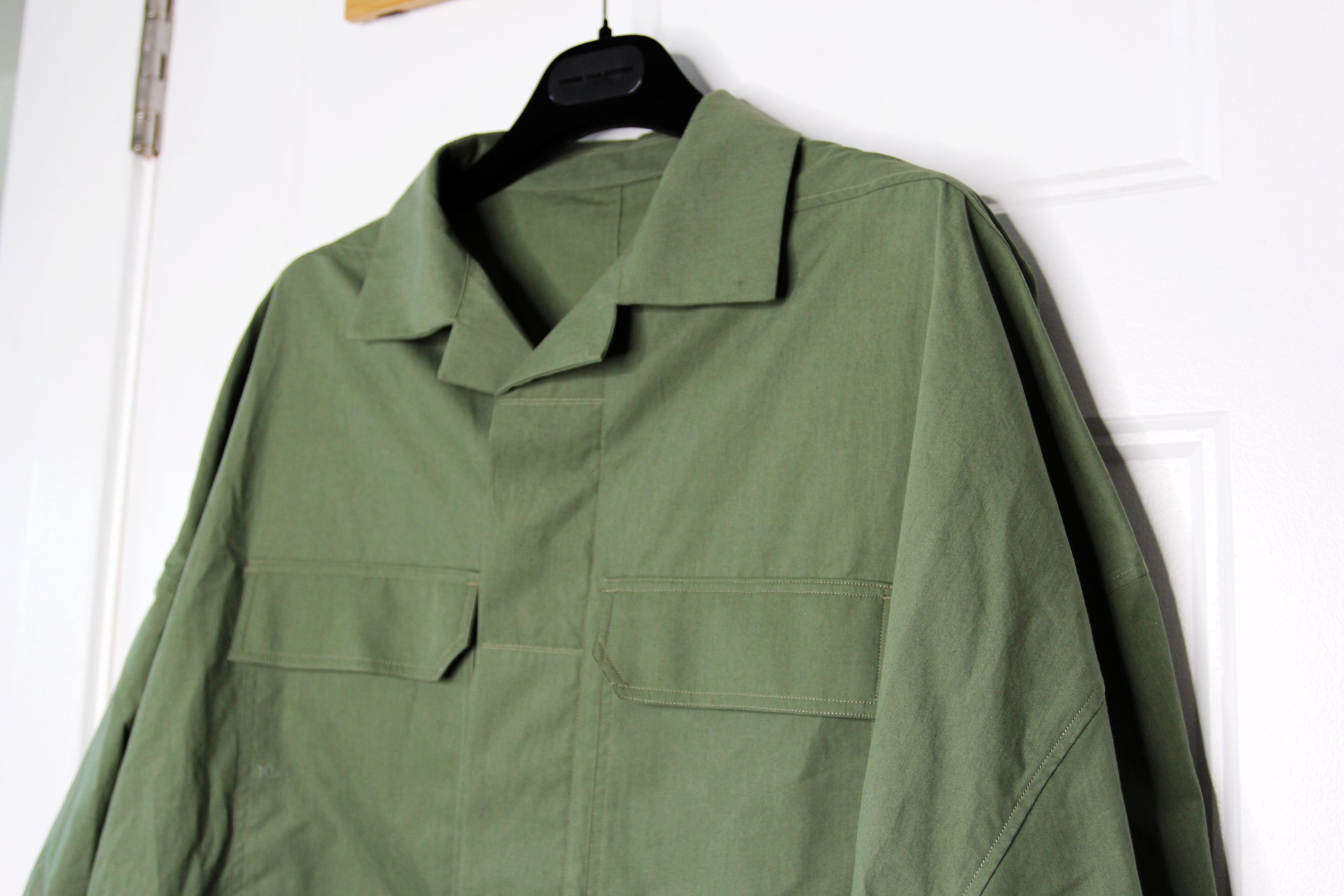 トップス RICK OWENS EDFU MAGNUM SHIRT IN PEARL 44 EDFU Magnum Shirt in Pearl – SVRN