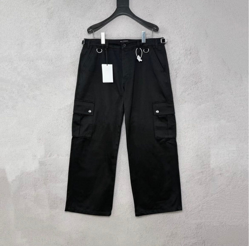 Celine Black Cargo Pants In Cotton - 1