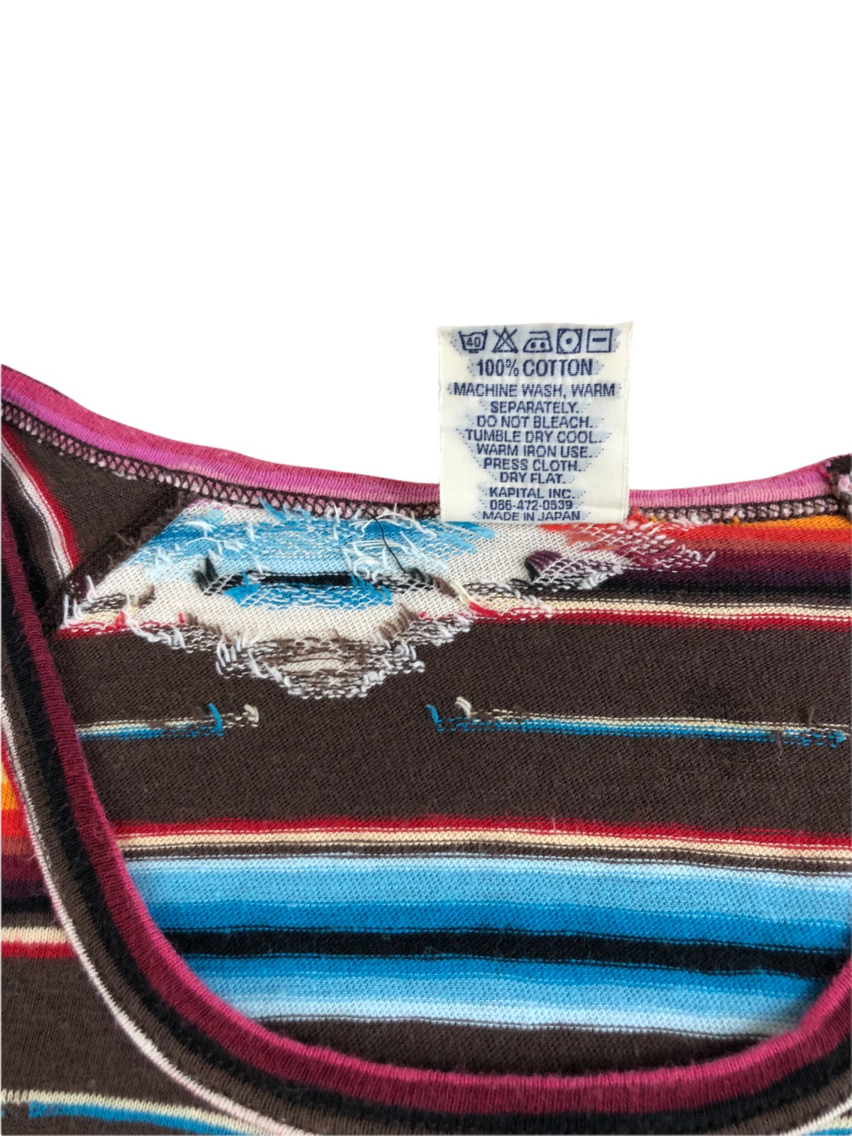 Vintage Kapital Aztec motif Cotton Knit Tshirt - 7