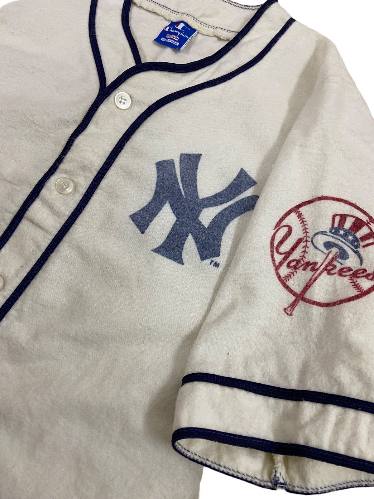 Vintage New York Yankees X Champion MLB Jersey Baseball Rare - 5
