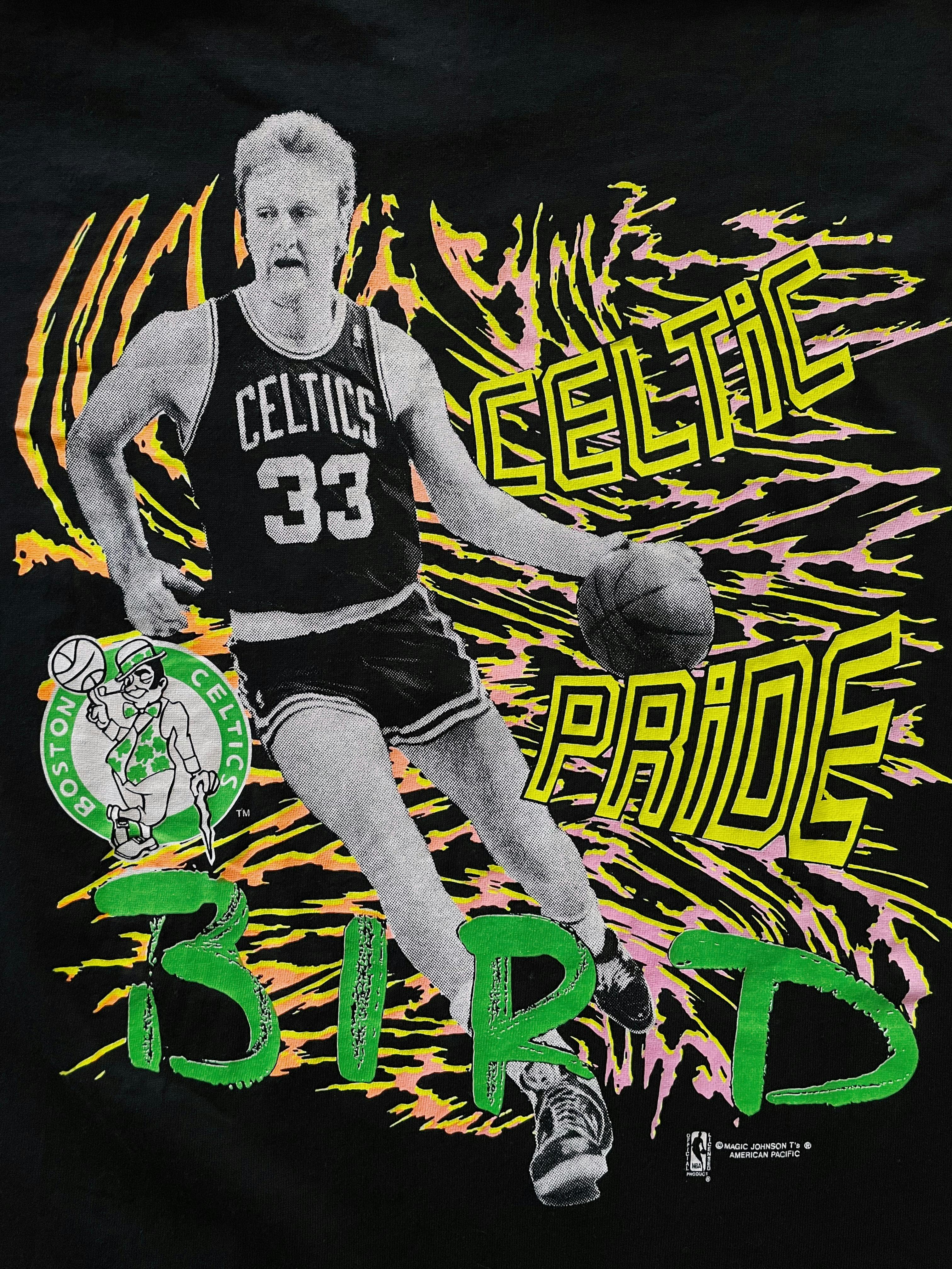 Vintage top 80s 90s Larry Bird tshirt Boston L