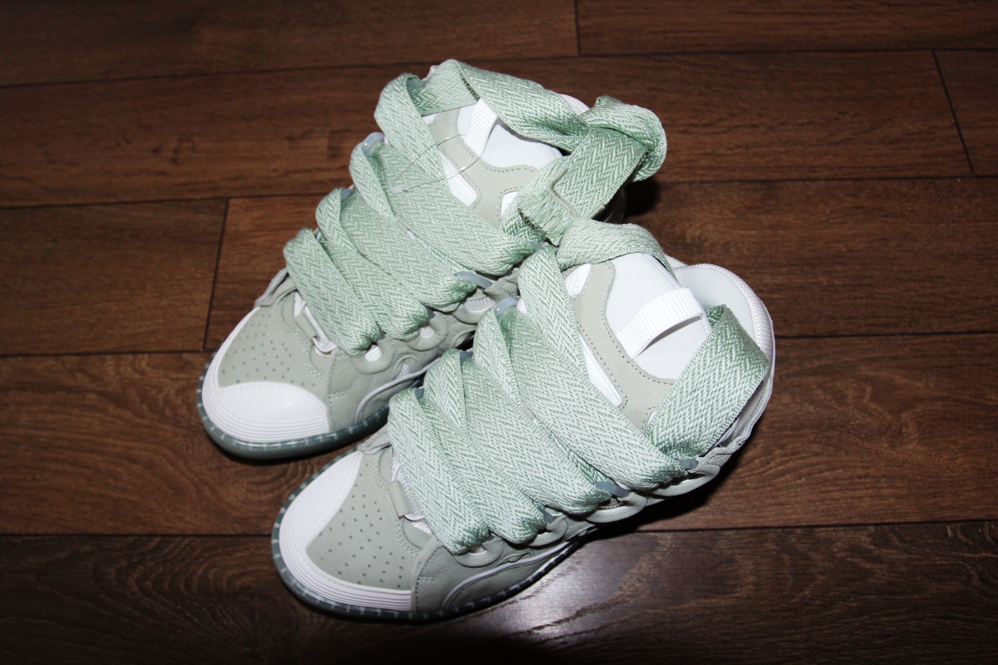 BNWT SS23 LANVIN CURB SNEAKERS SAGE 42 - 2