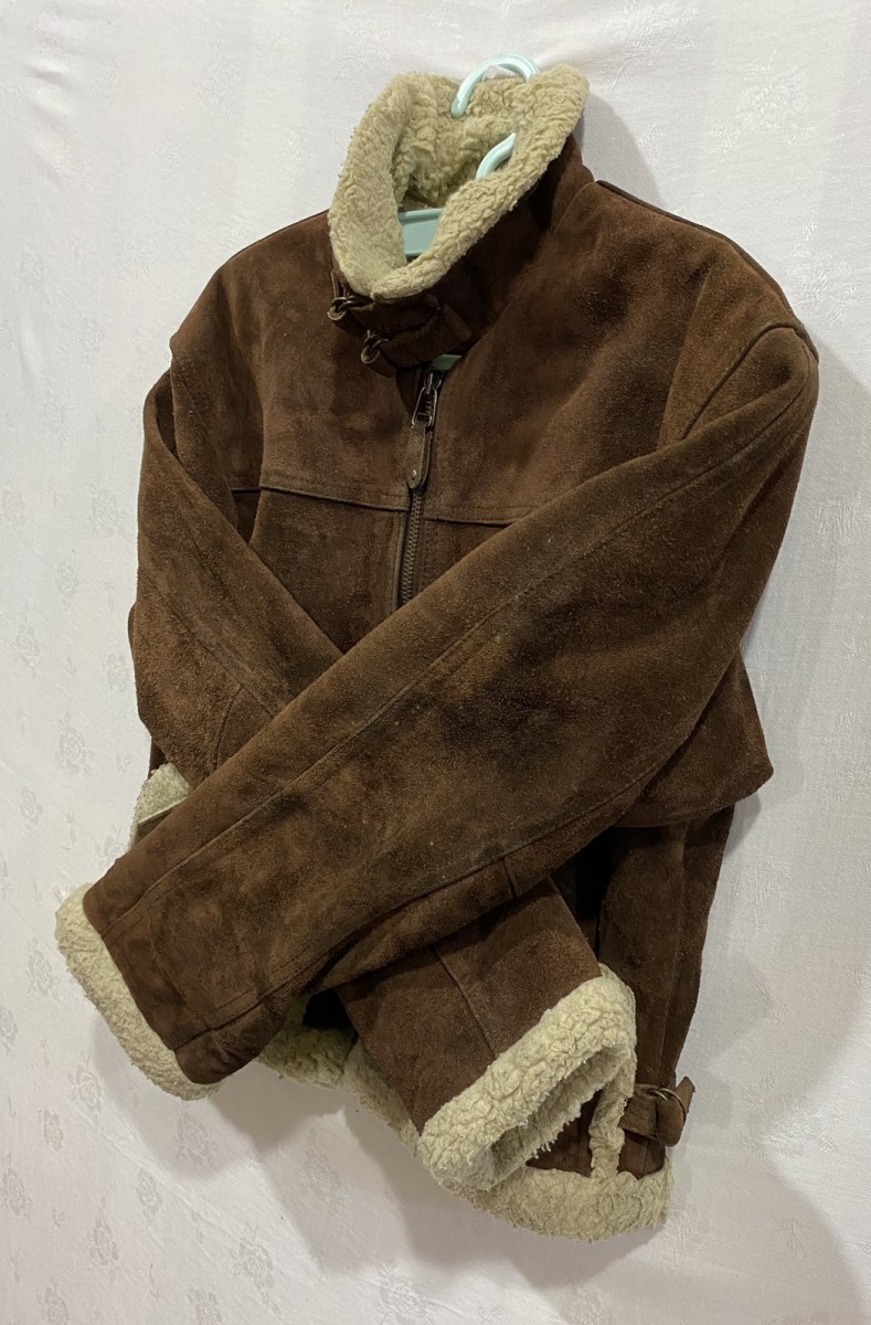 Leather - Made in The World Sherpa Lined B-3 Style Jacket - 8