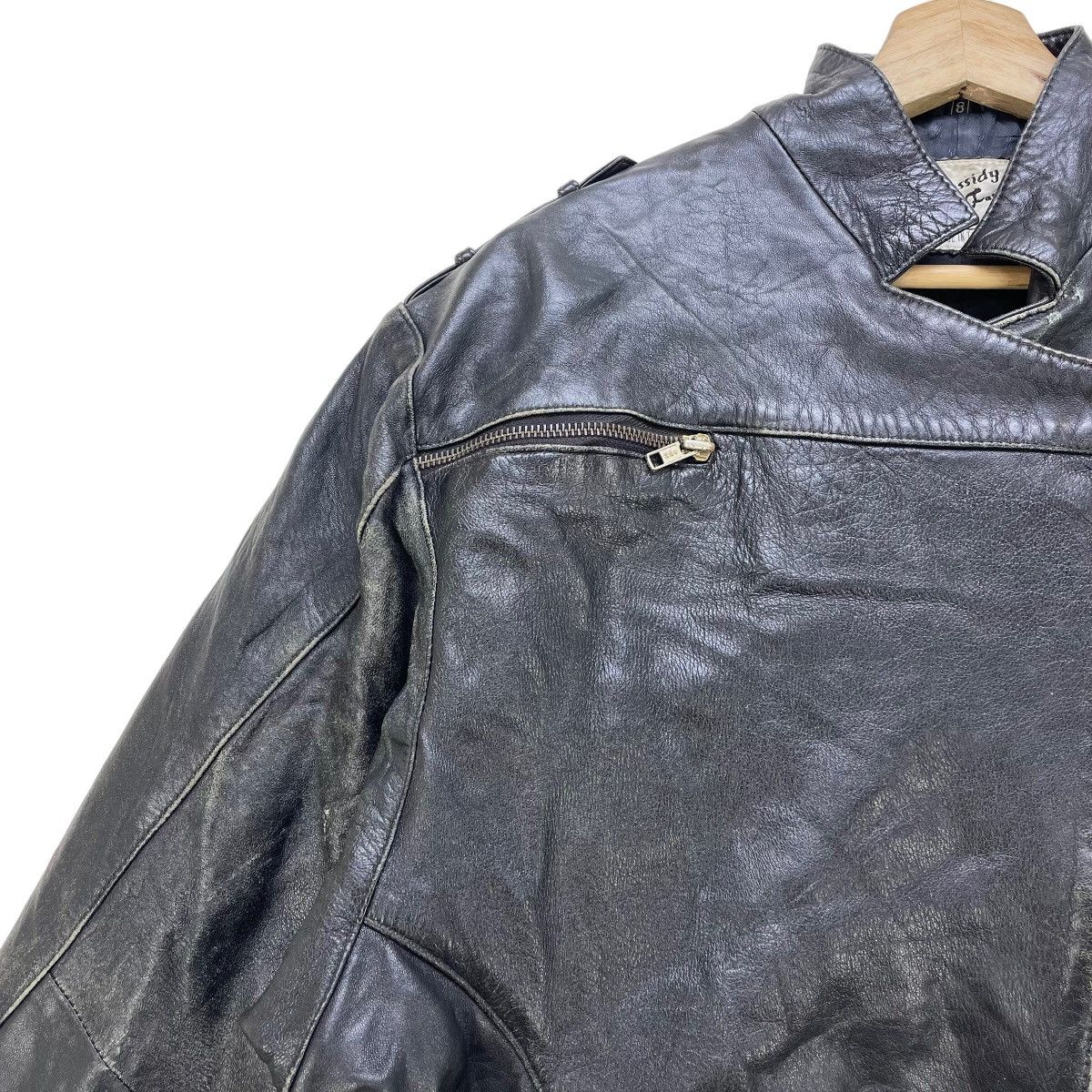 Vintage Genuine Leather Jacket Made In Turkey - 4