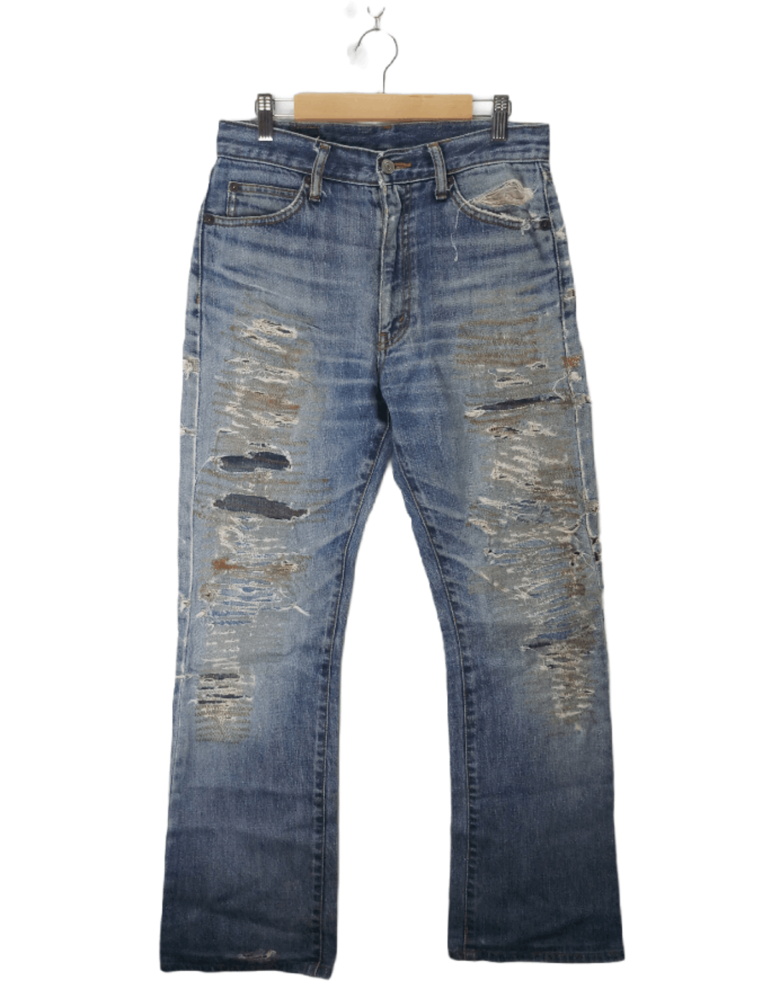 Vintage Thrashed Bobson Japan Denim Y2K - 1