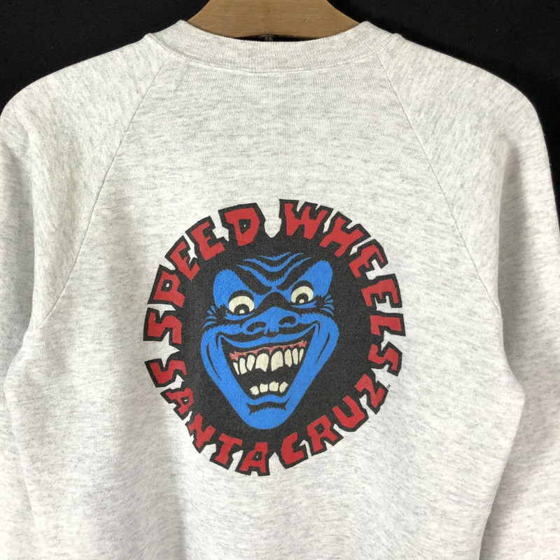 Rare! Vintage 80s Santa Cruz Speed Wheels Jim Sweatshirt - 1