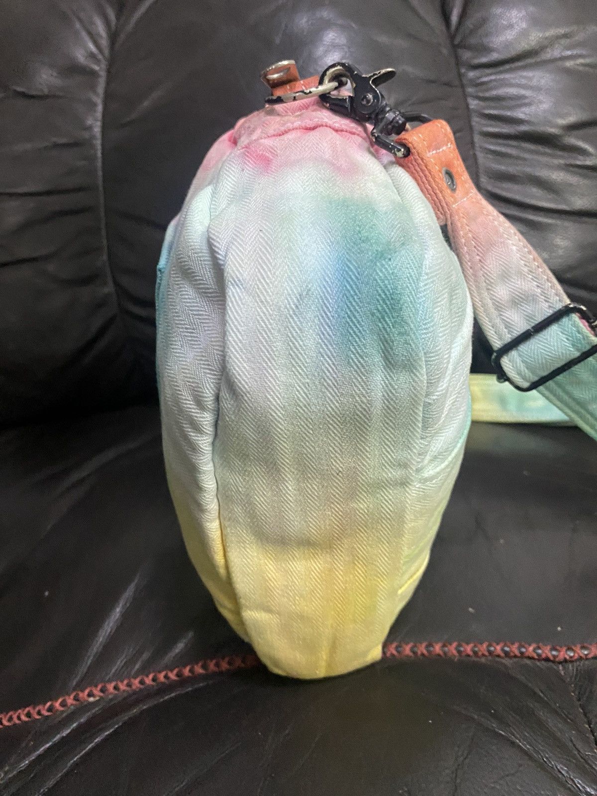 Porter Rainbow Color Cotton Crossbody Bag - 7