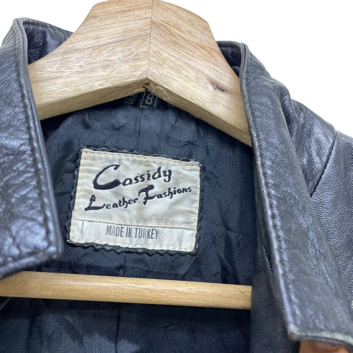 Vintage Genuine Leather Jacket Made In Turkey - 6