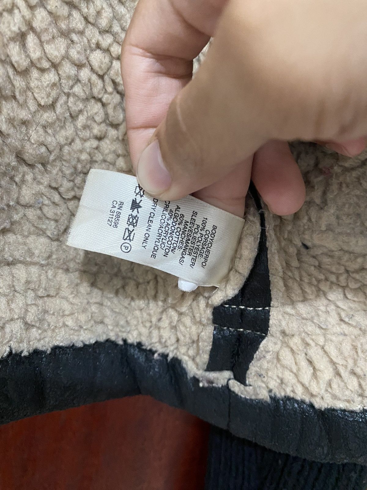 If Six Was Nine - DKNY Faux Shearling Jacket Sleeve Knit Women Cropped Design - 9
