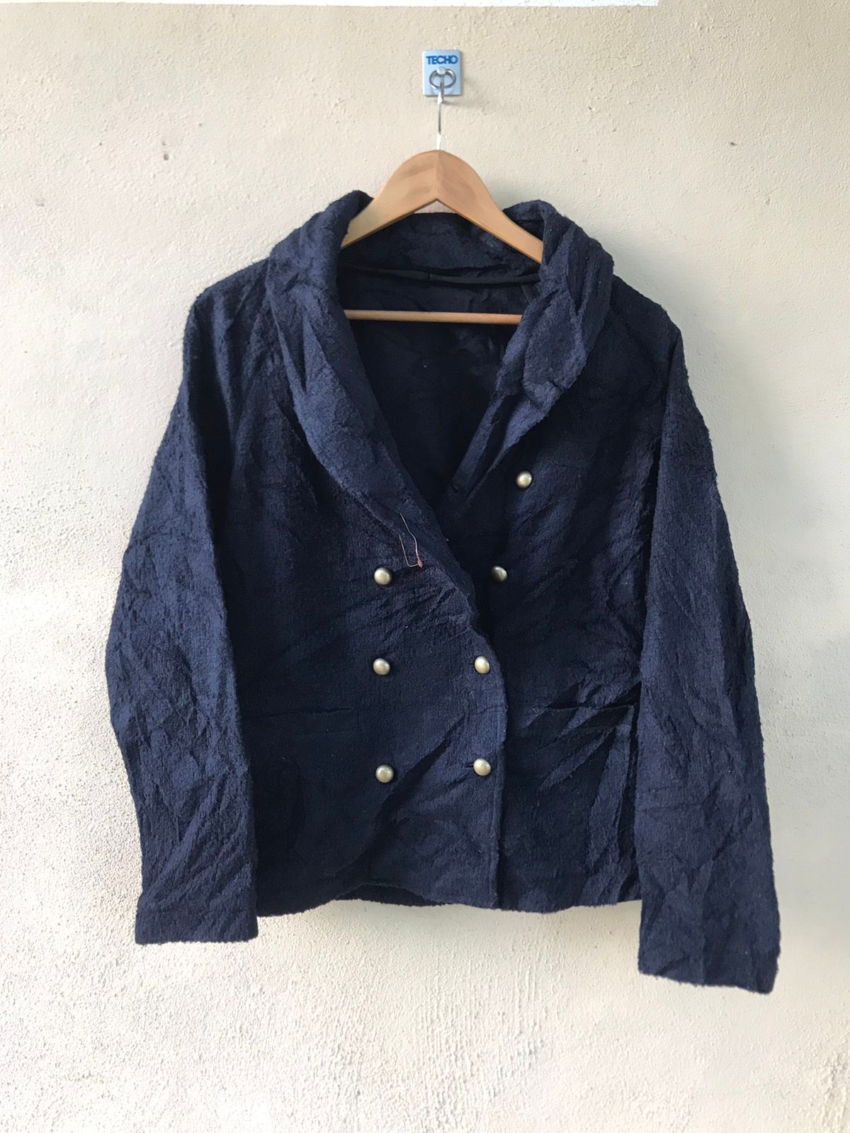 Vintage Beams Double Breasted button fleece cardigan jacket - 1