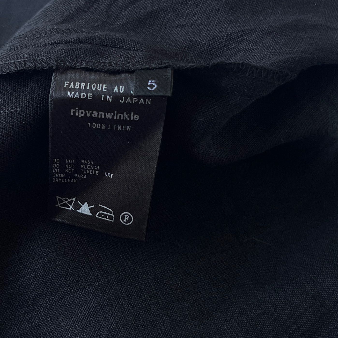 🔥Sold🔥ripvanwinkle linen black shirts  - 11