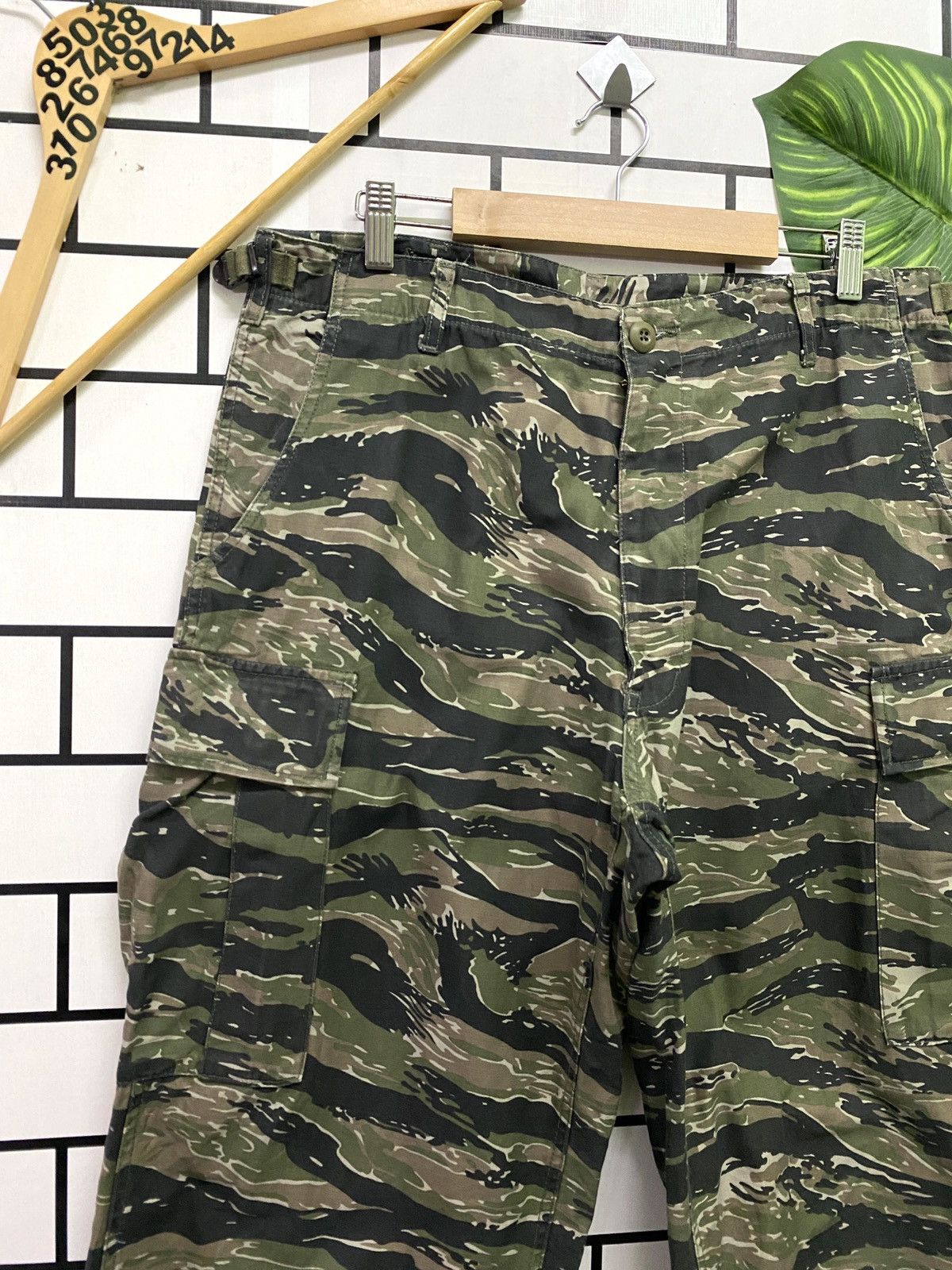 Vintage - Vtg Army Cab Clothing Camo Military Tactical Cargo Pants - 4