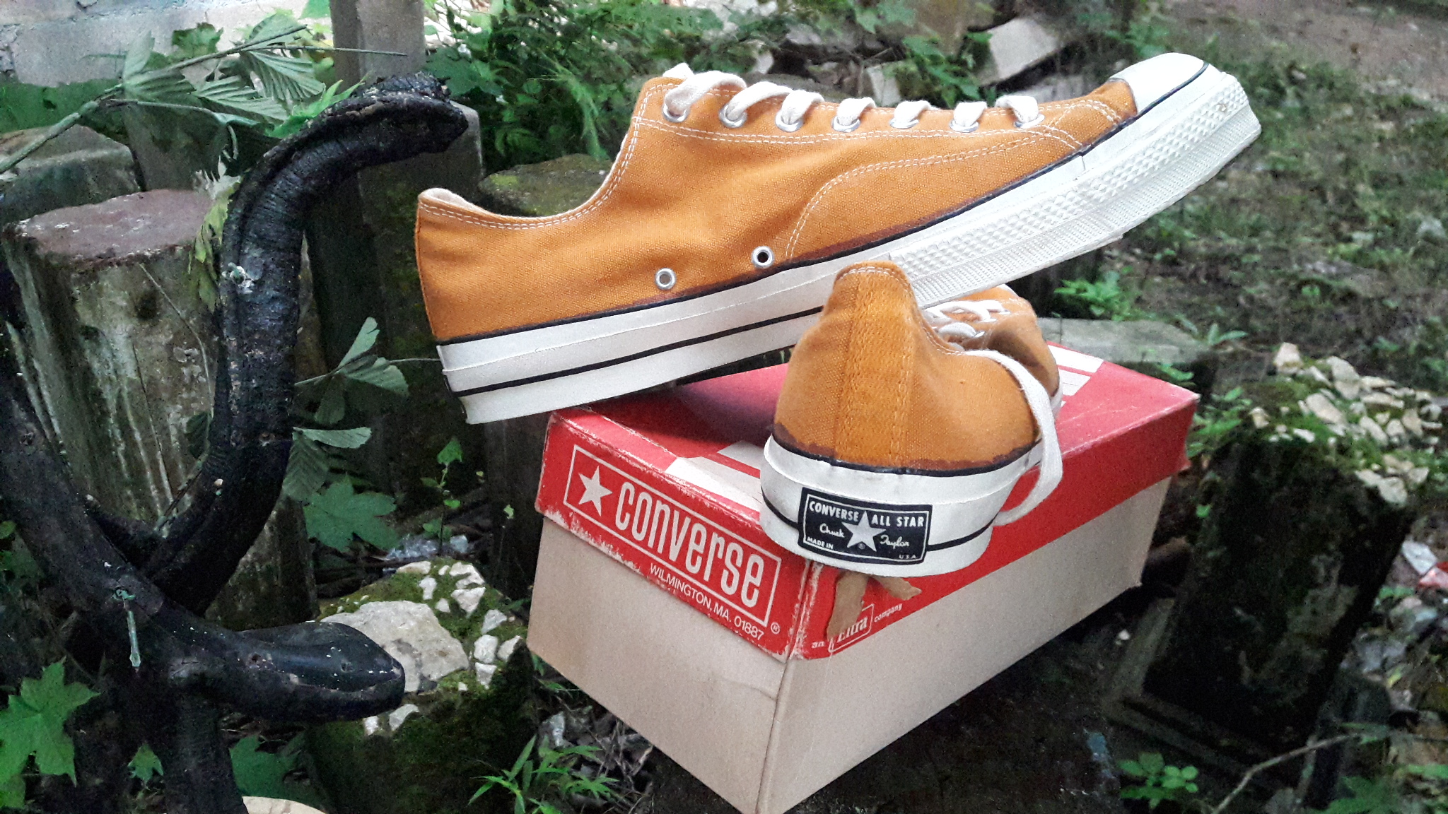 Vintage - 70s Converse Mustard colour fast break with OG box - 1