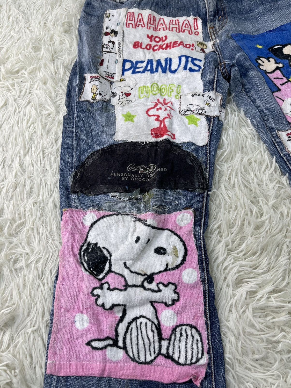 ❌DELETE SOON🔥Vtg Levis Crazy Patchworks Custom Jeans Baggy - 6