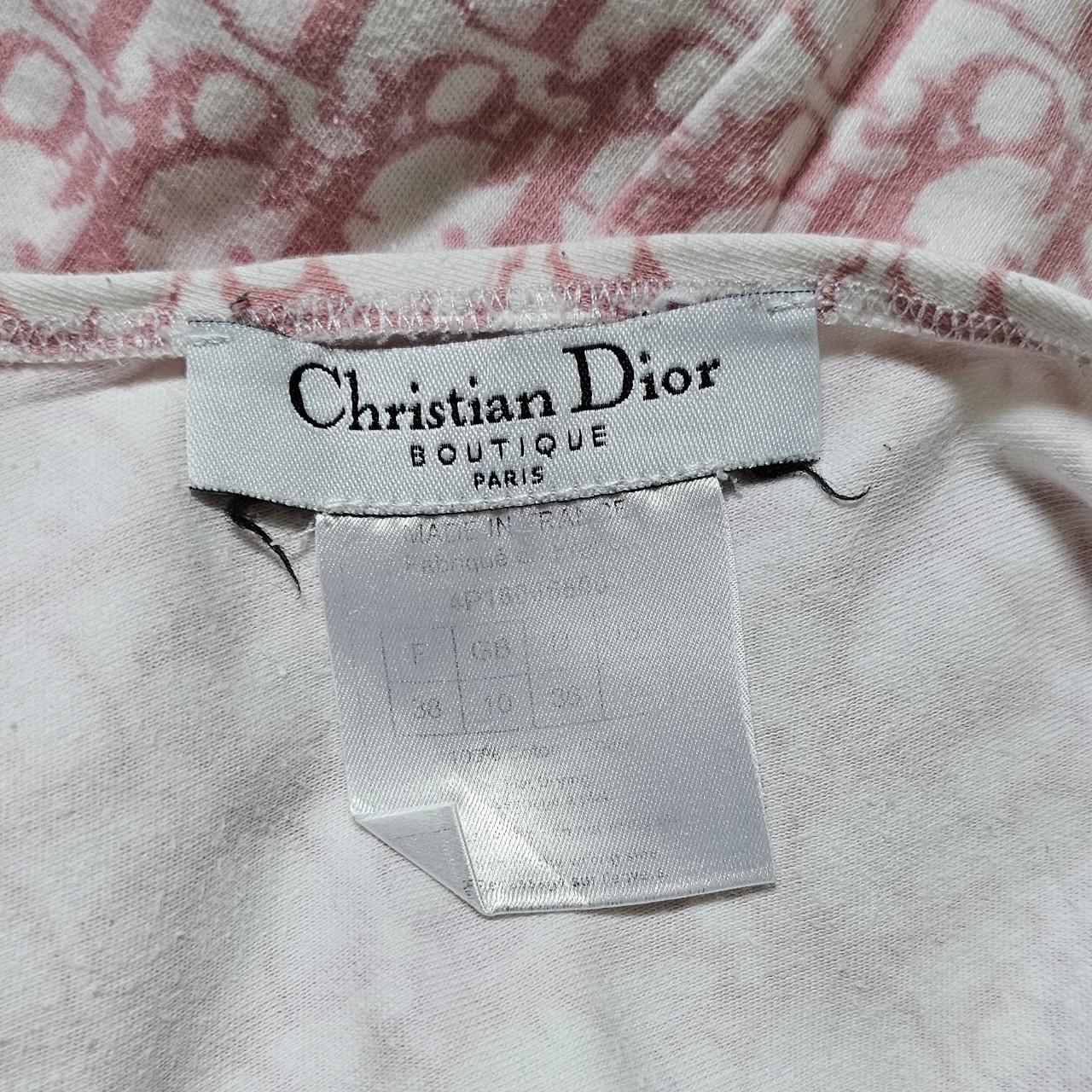 Vintage Christian Dior Monogram Logo Print 100% Silk - Depop