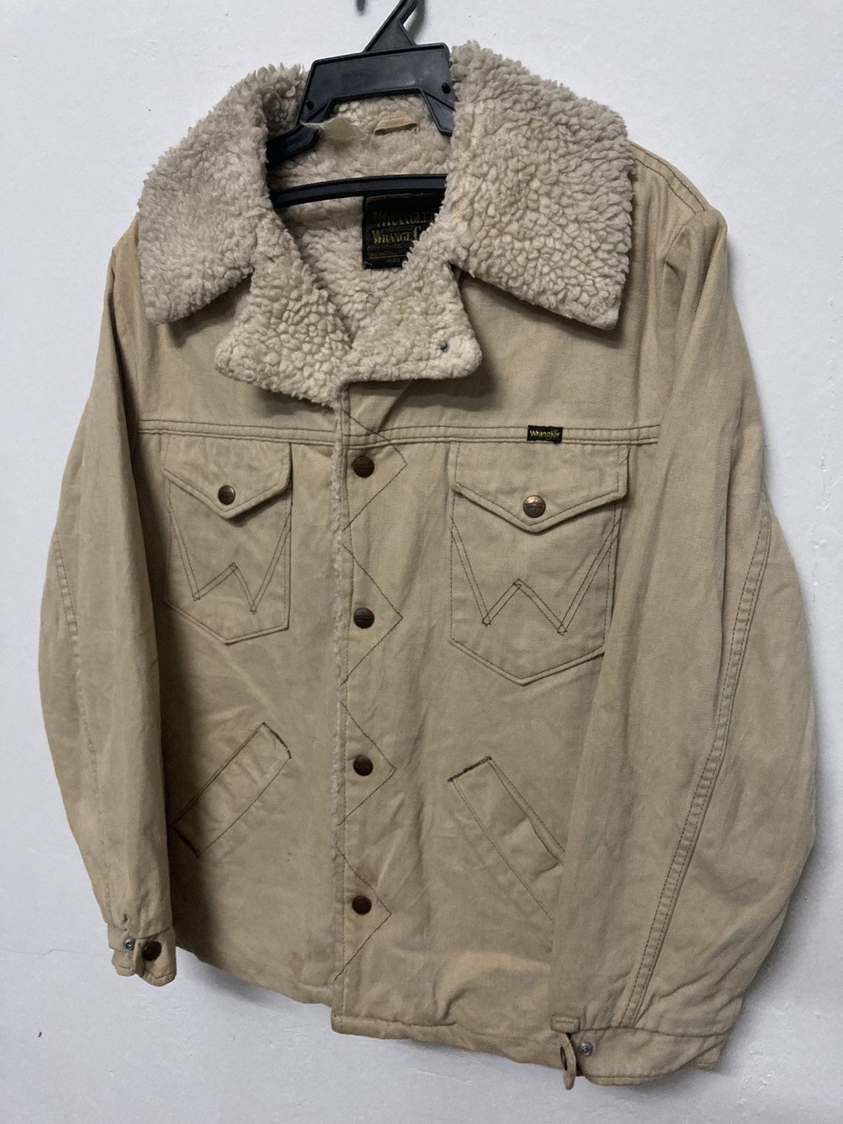 Vintage Wrangler Wrange Coat Sherpa Jacket - 4