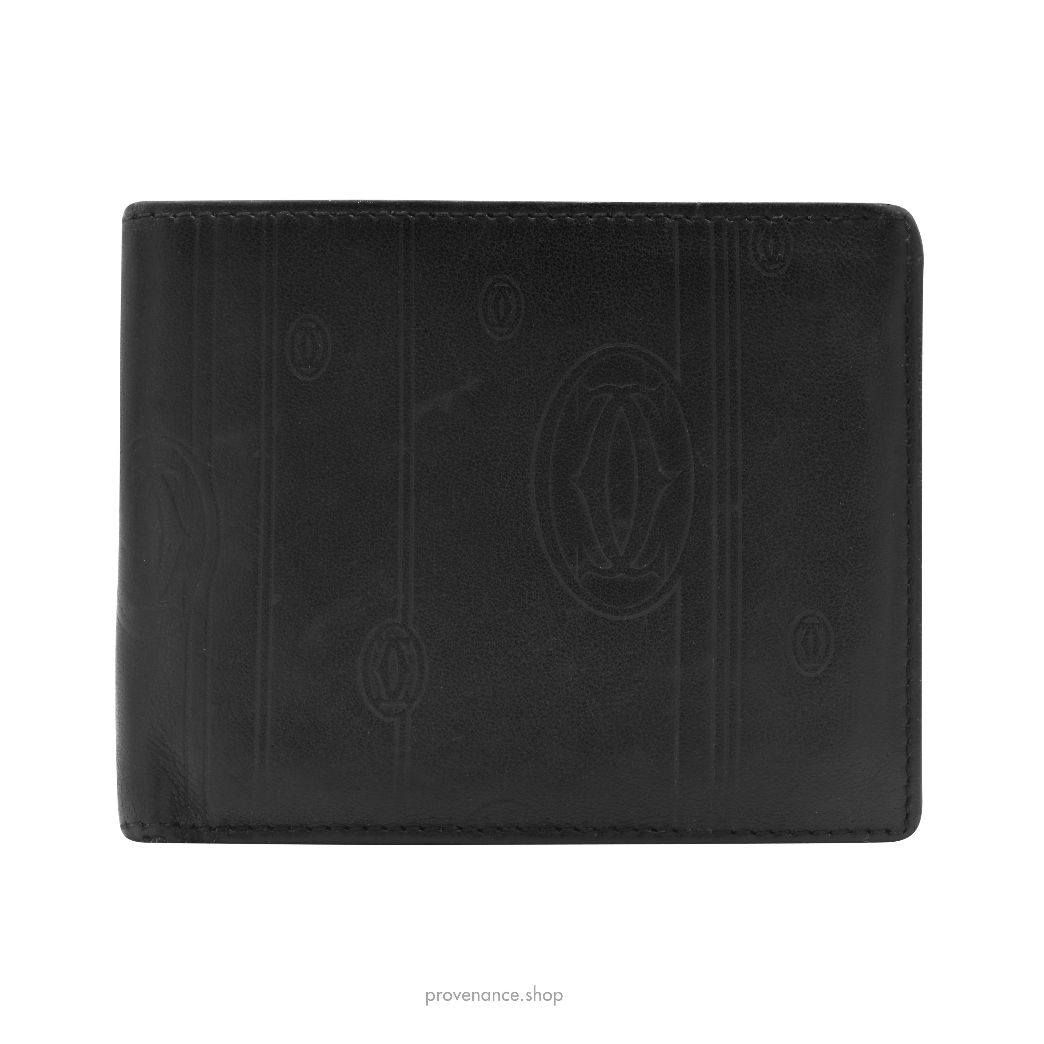 Cartier 6CC Bifold Wallet - Black Calfskin Leather - 2