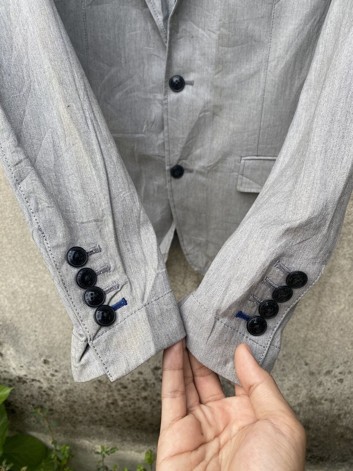 Burberry Black Label Grey Men Coat Made Japan - 5