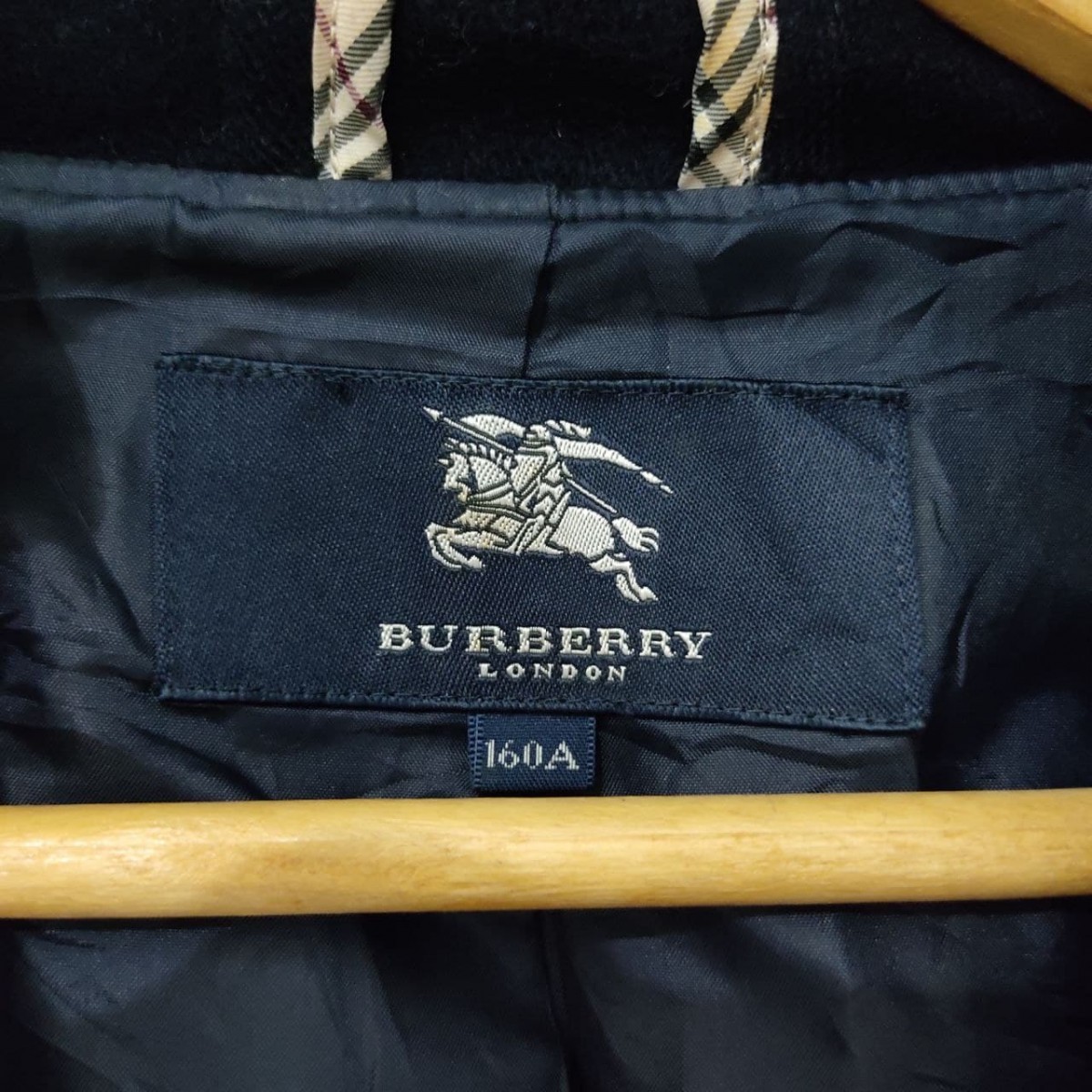 London Nova Check Wool Duffel Over Coat Jacket - 10