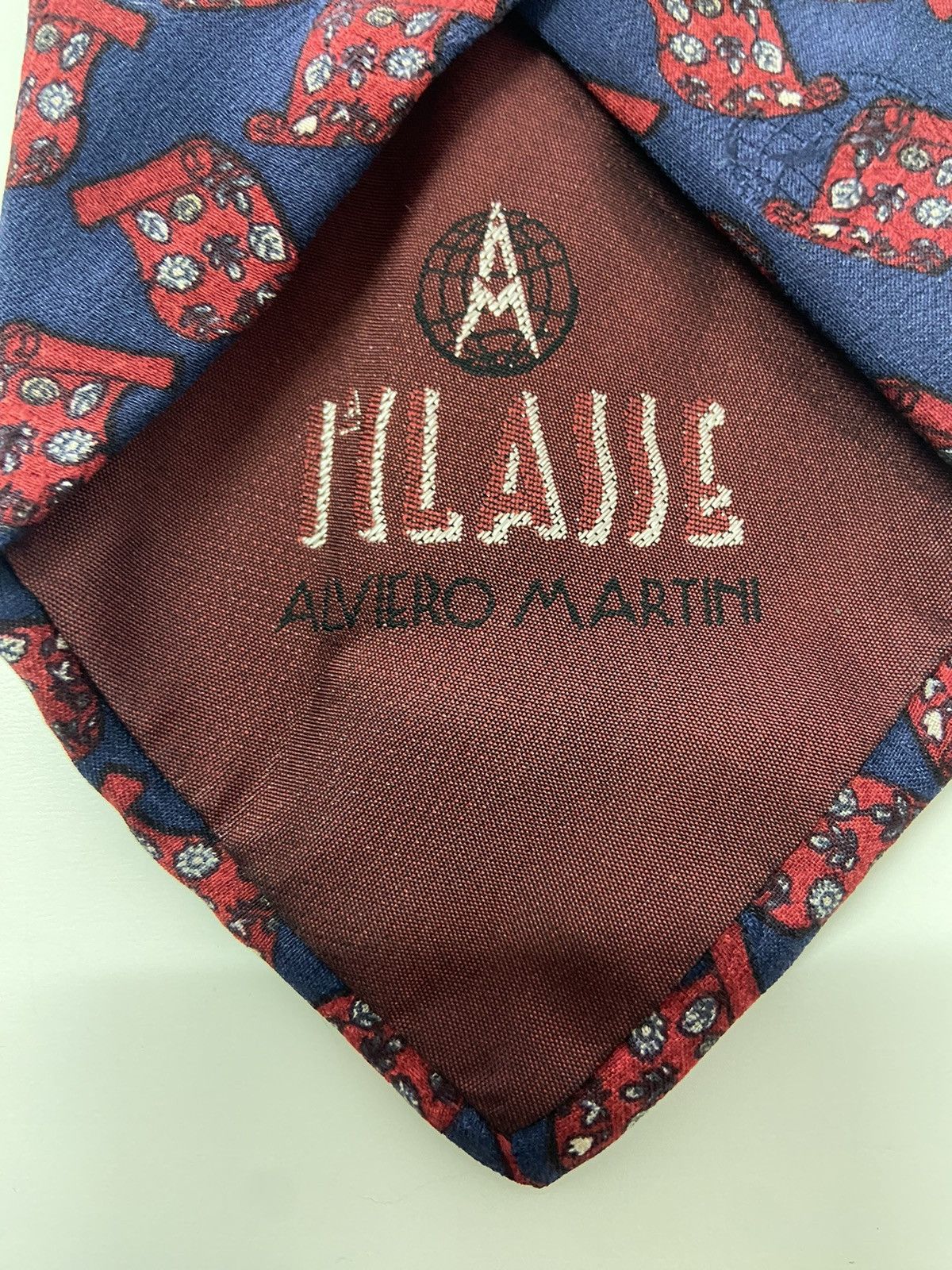 Handmade - Alviero Martini Men’s Silk Tie - 2