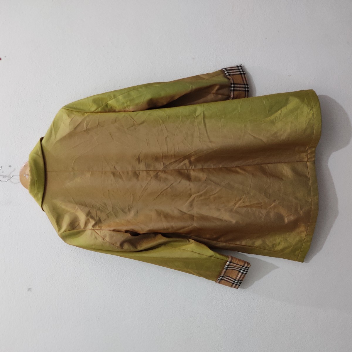 London Nova Check Discolor Faded Raincoat Jacket - 3