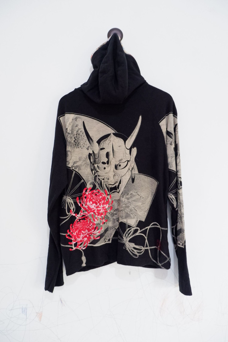 Beauty Beast - Vintage Kara Kuri Tamashi Embroidered Zip Up Hoodie - 1