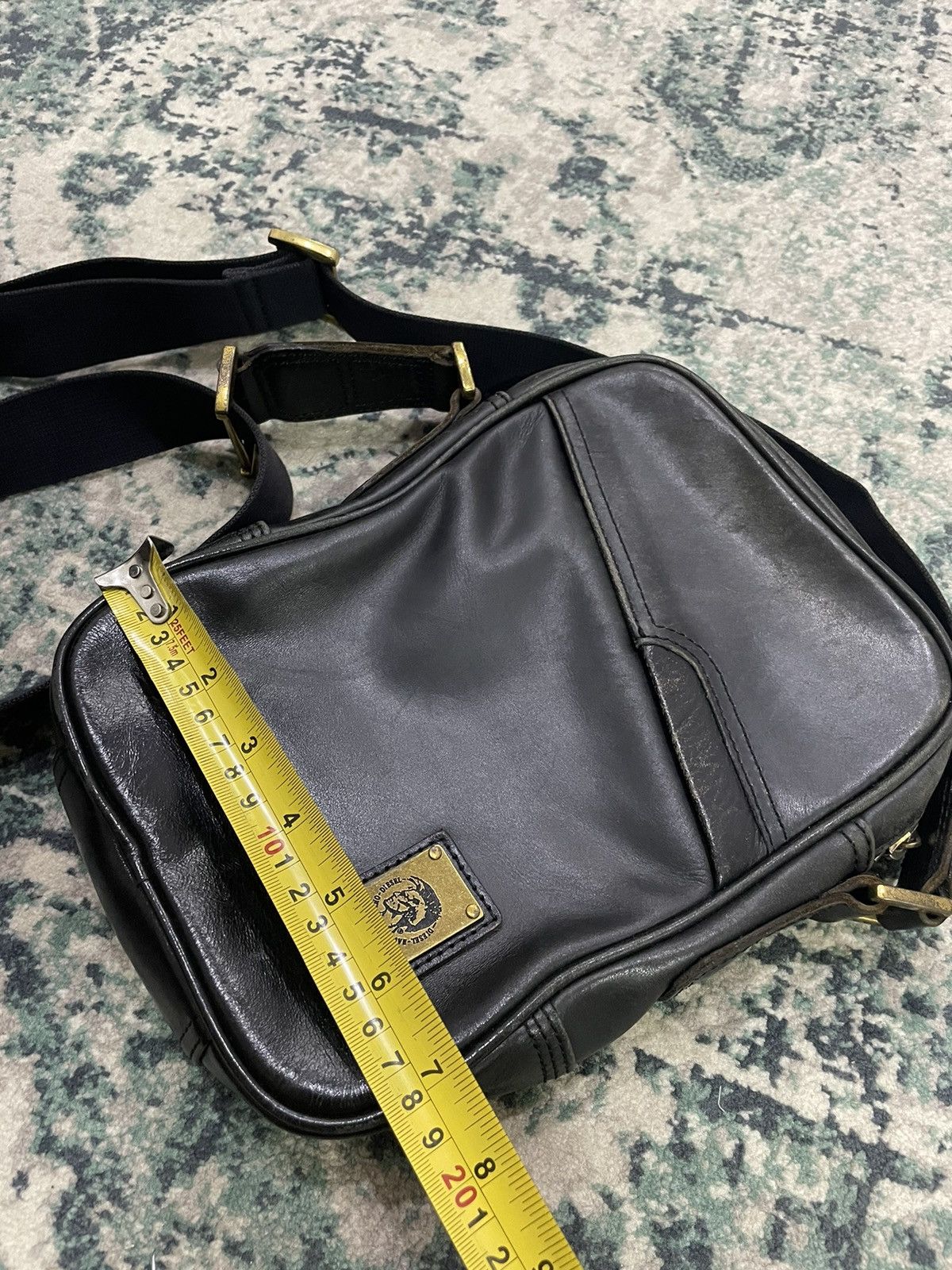 Diesel Square Leather Sling Bag - 18