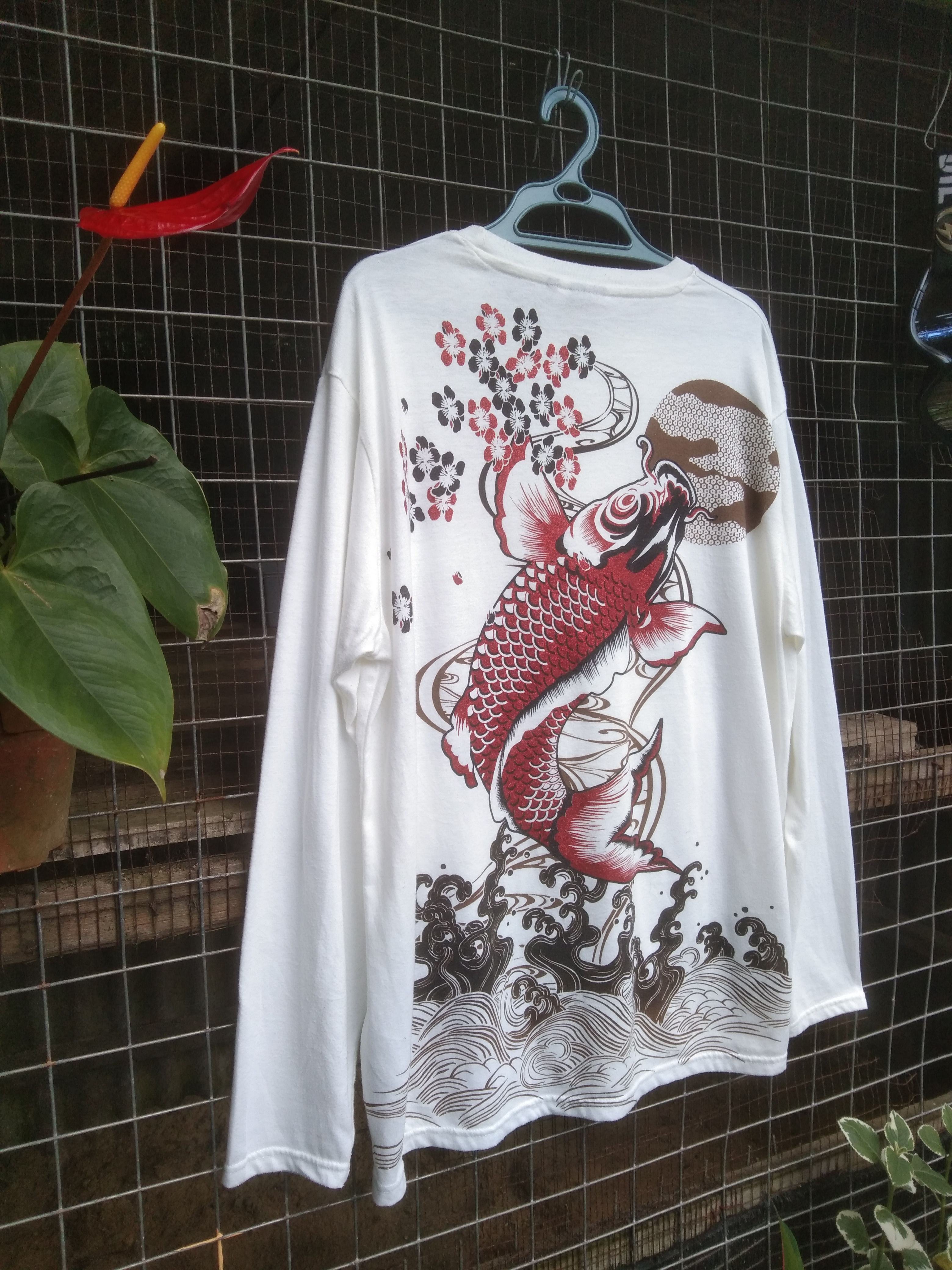 Japanese Brand - VINTAGE KOI FISH SUKAJAN SHIRT - 3