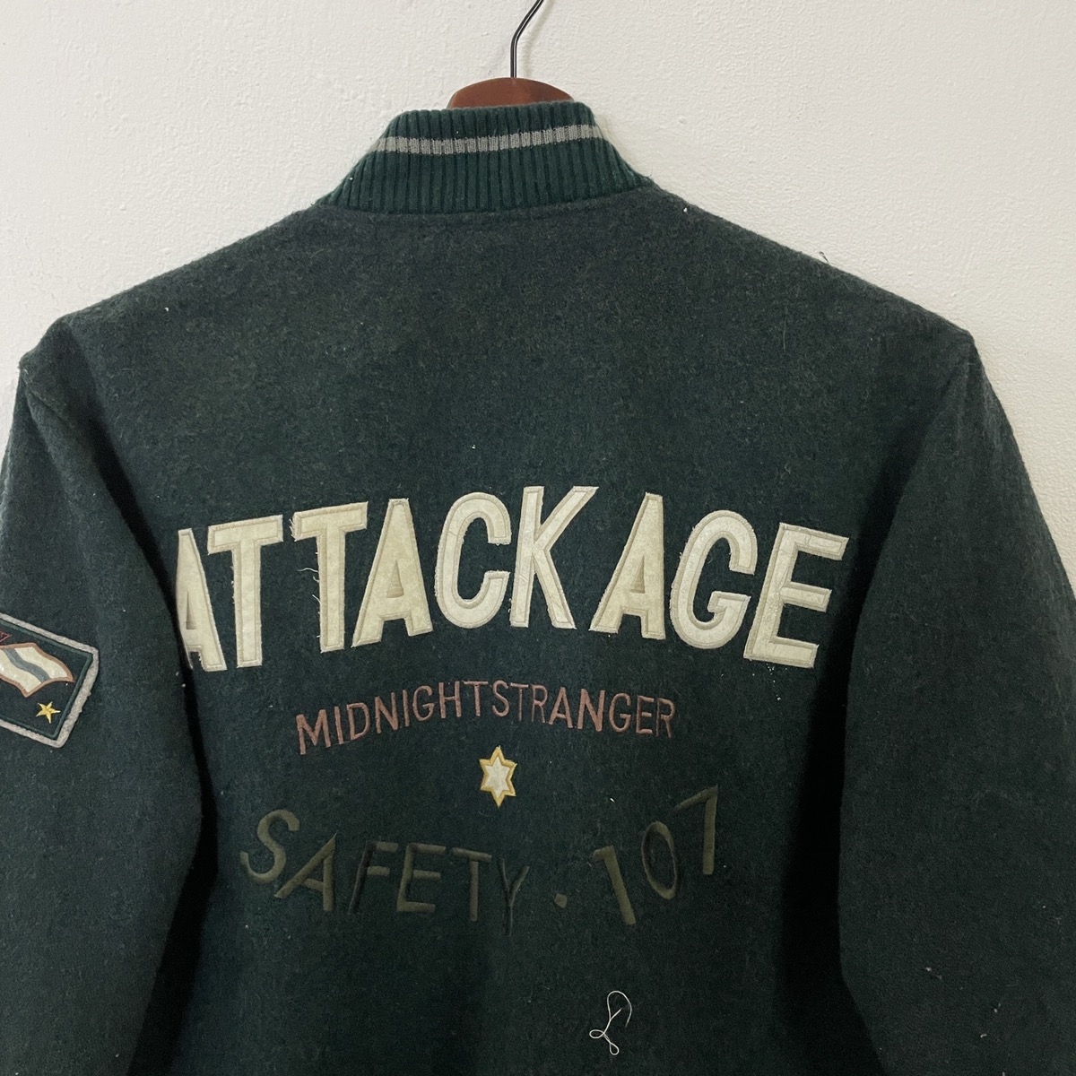 Streetwear - Vintage Unbranded Wool Varsity Jacket - 4