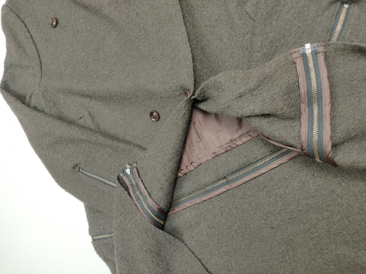 Archival Clothing - Editt by Yecca Vecca Zipper Rayon Coat Long Jacket - 7