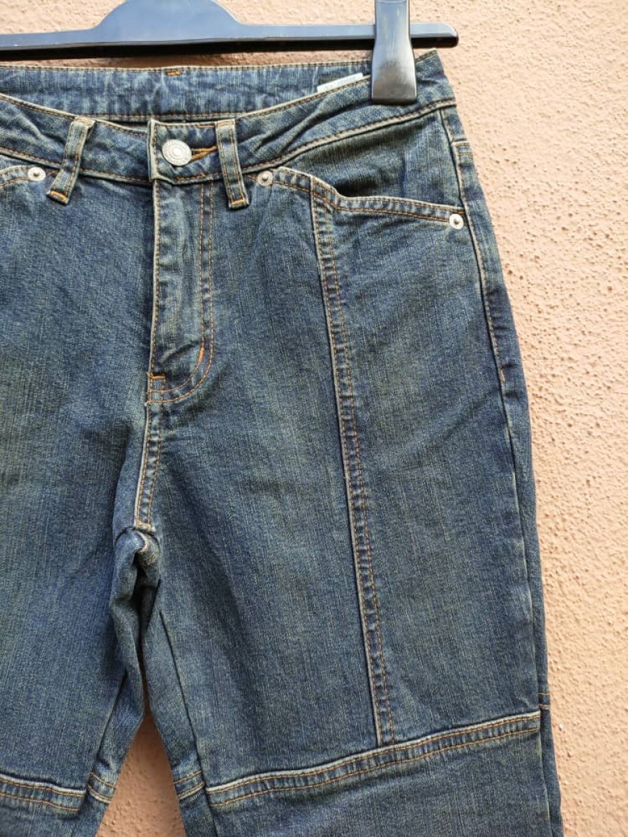 Camel - Road Button Bow cut Jean - 3