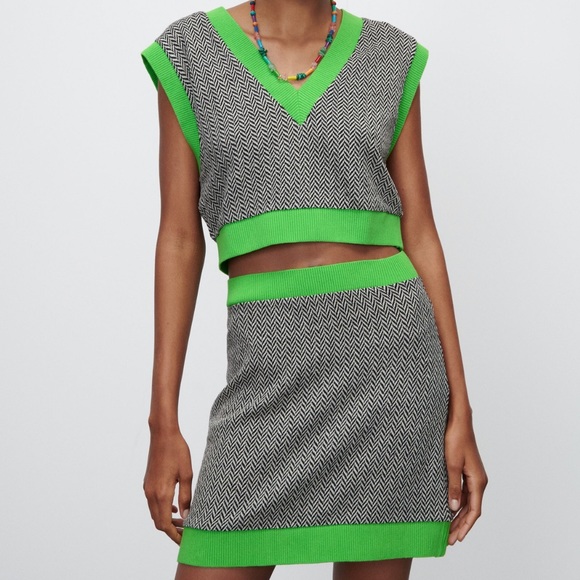 Zara Vest and Skirt Coord Set - 1