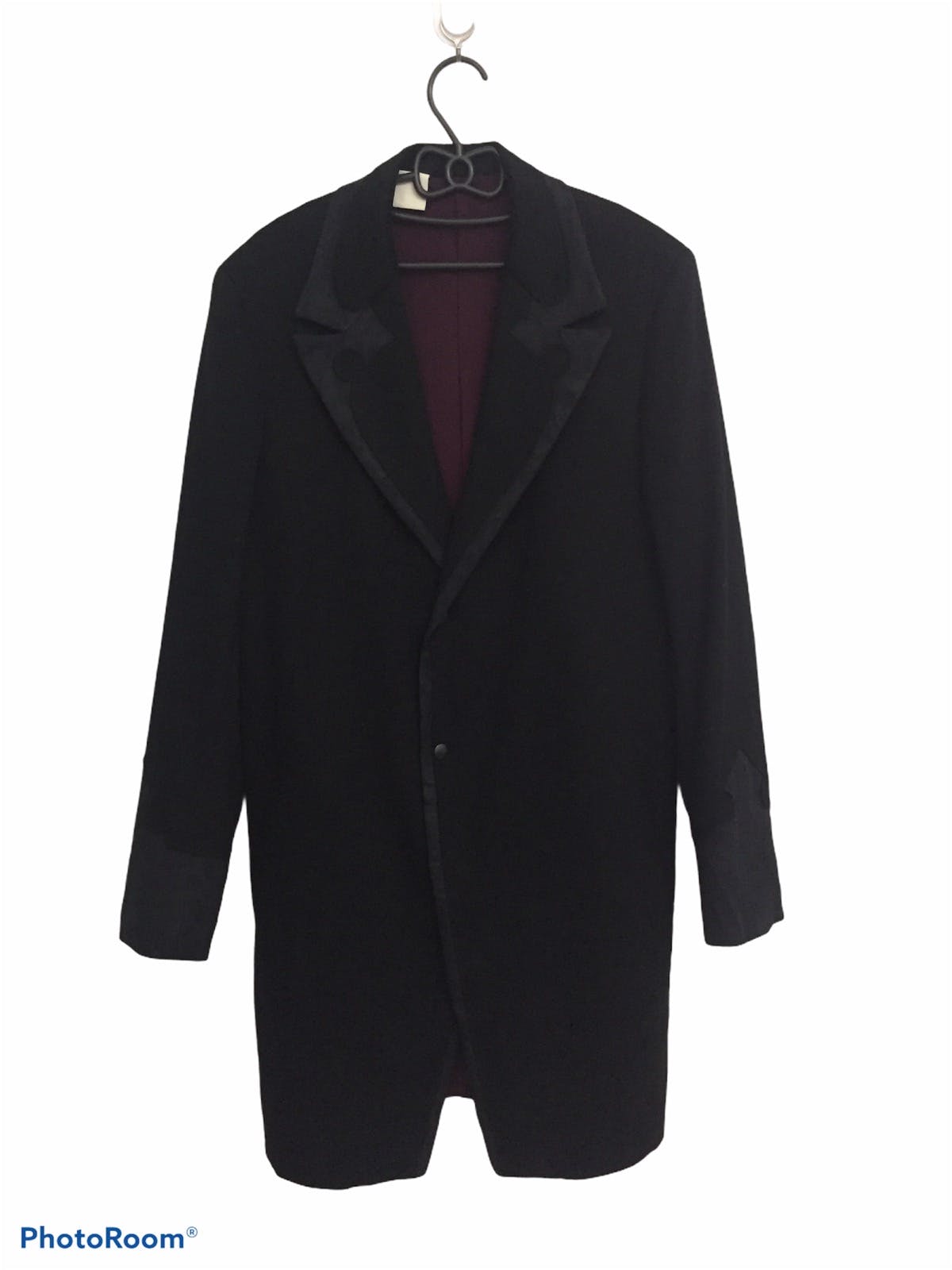 N.Hoolywood Turfting Stitch Double Collar Long Jacket Coat - 1